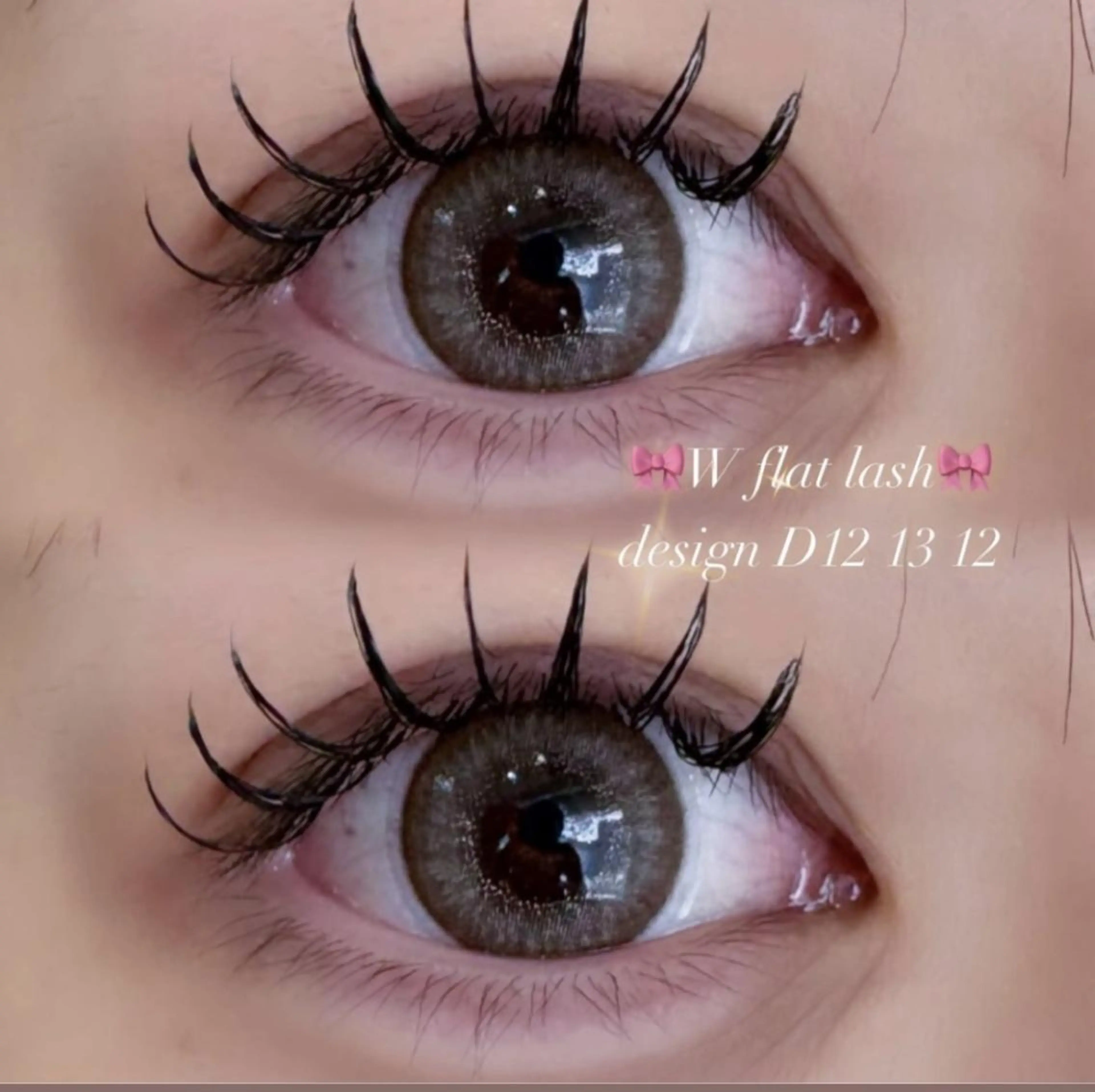 🎀当日限定🎀Wフラットラッシュ120本【束感☆韓国風マツエク】 ✨オフなし✨の写真