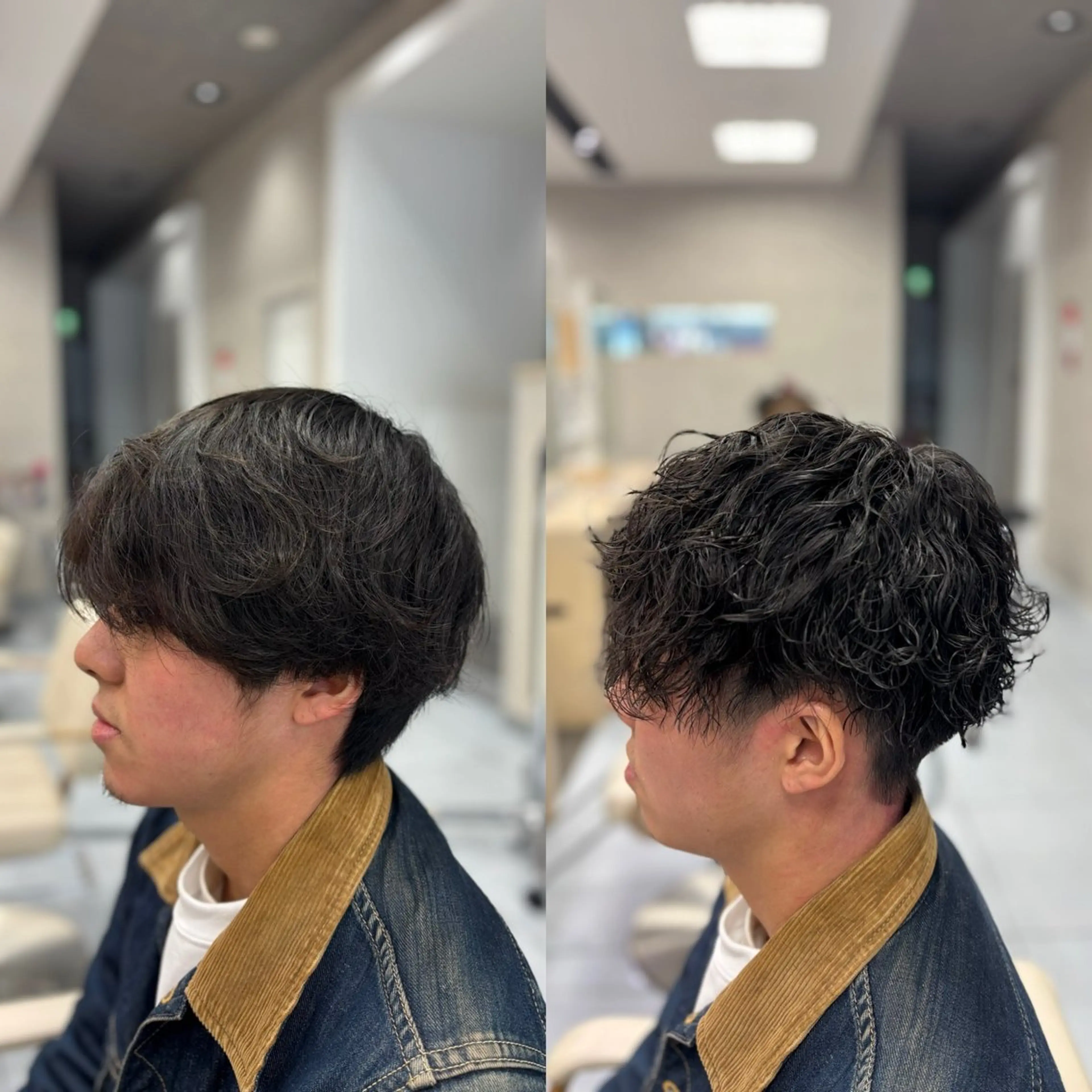 ショート パーマ メンズ カット パーマ メンズ特化韓国風 パーマスタイル/りんのヘアスタイル