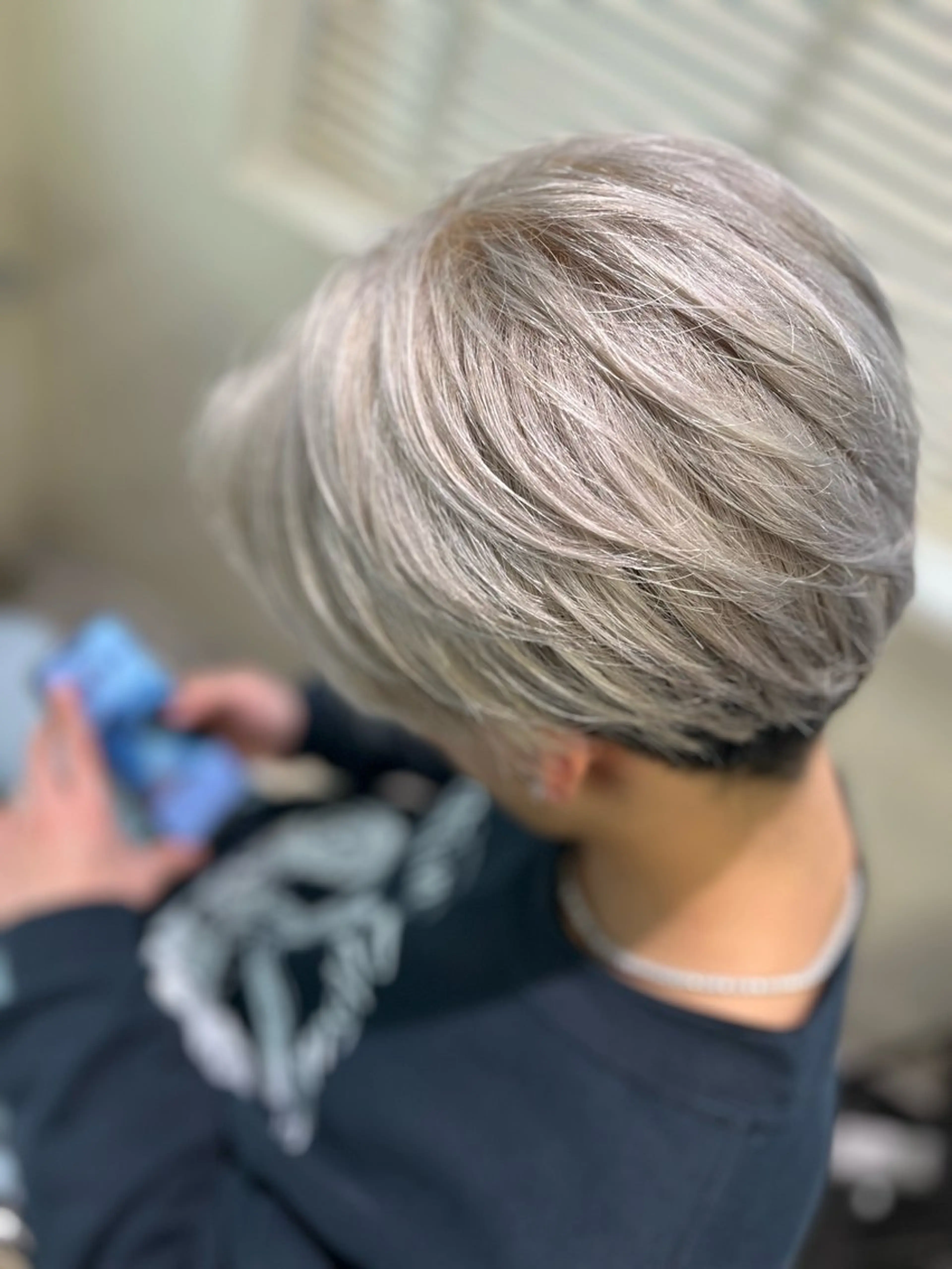 🟪✨️ダメージレス艶ハイトーン✨️ケアブリーチ+オンカラー+4stepTOKIOトリートメント💠💠の写真