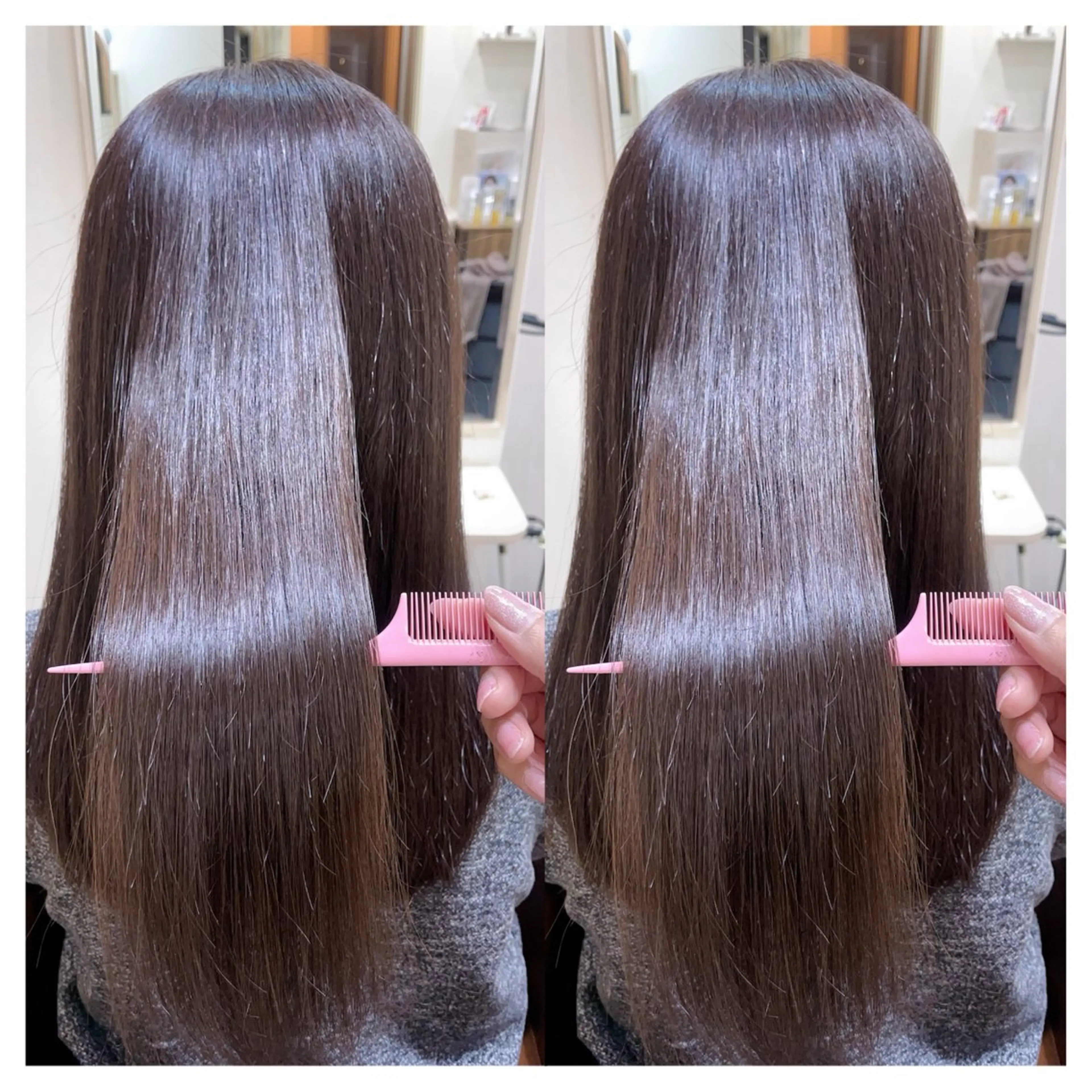 セミロング カラー カット ヘアカラー トリートメント 村山 茉衣のヘアスタイル