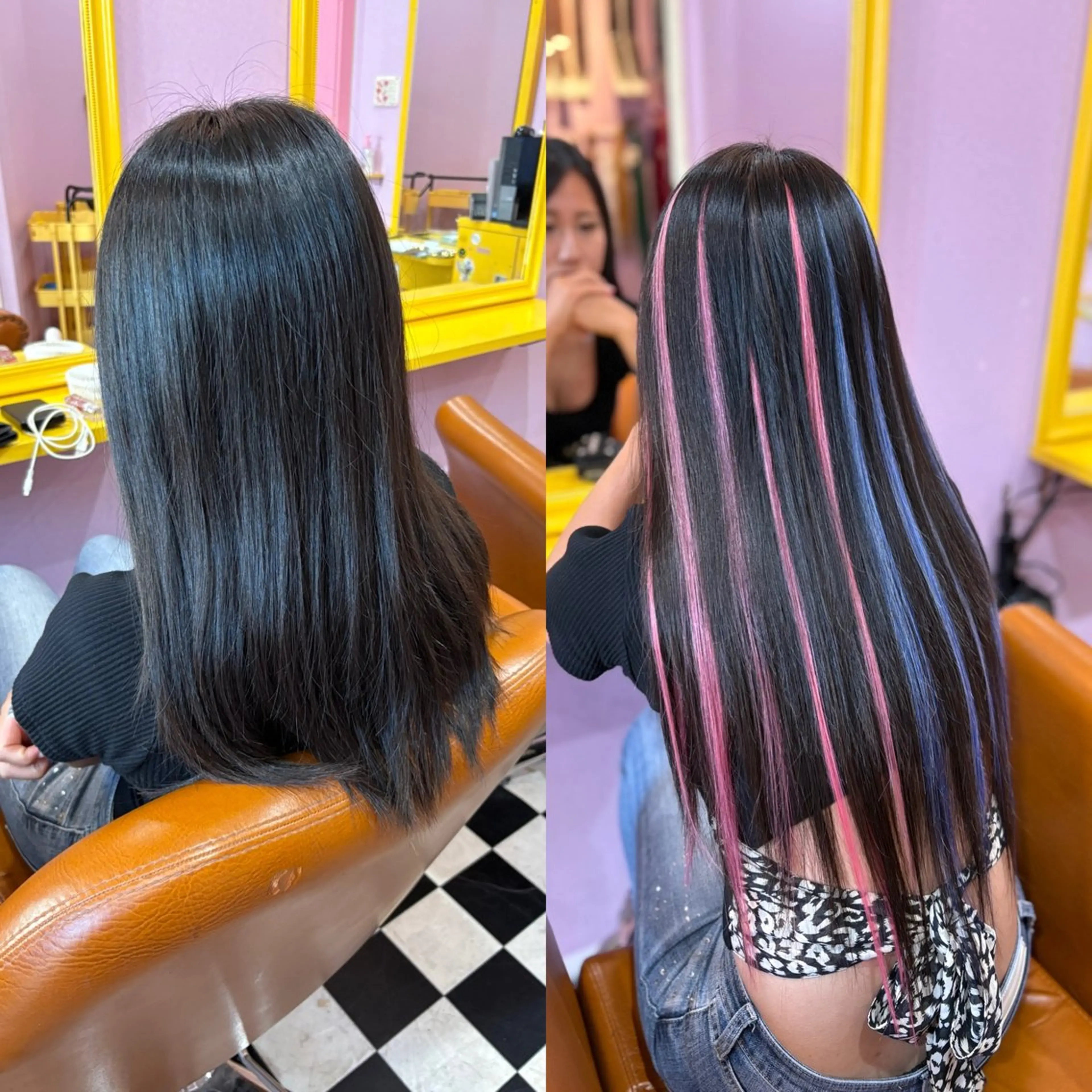 セミロング チビ編み込みエクステ どぅ〜す/YUIのヘアスタイル