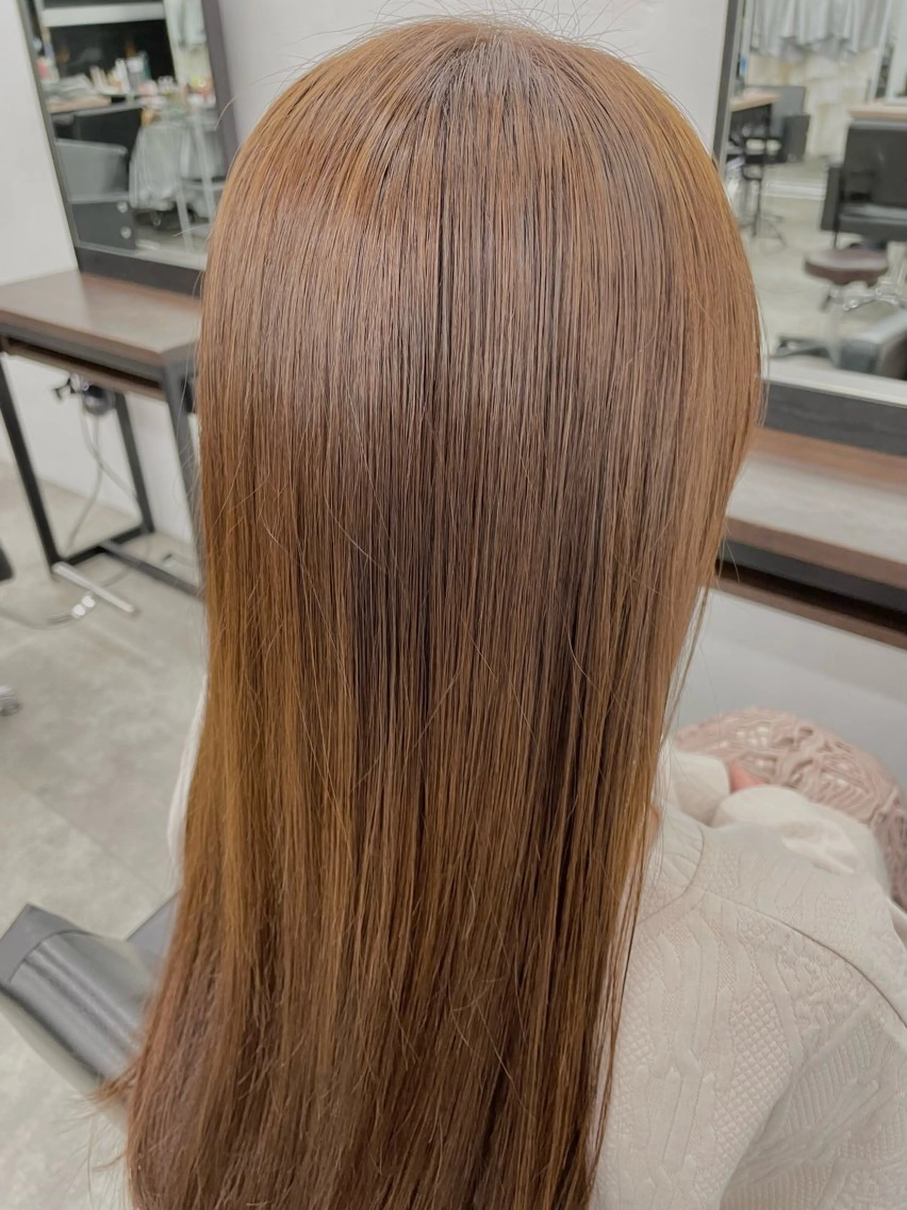 ロング カラー ヘアアレンジ ブリーチ ボルドーカラー ブラウンカラー カシス 透明感カラー ヘアカラー トリートメント 🎈ブリーチなし暖色 カラー/レッド/ゆいのヘアスタイル