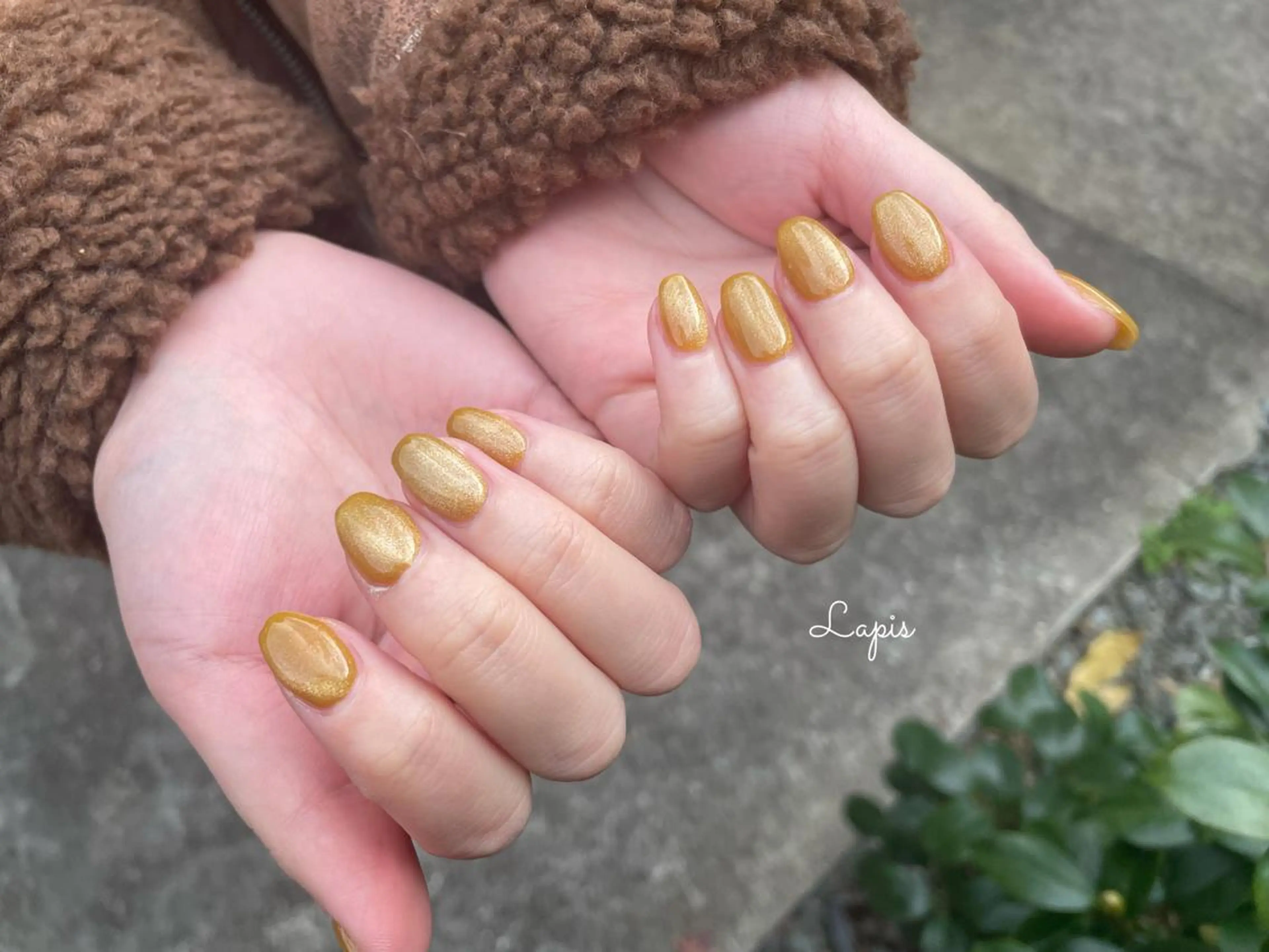 ネイル マグネットネイル ワンカラーネイル ハンドネイル Lapis *のネイルデザイン