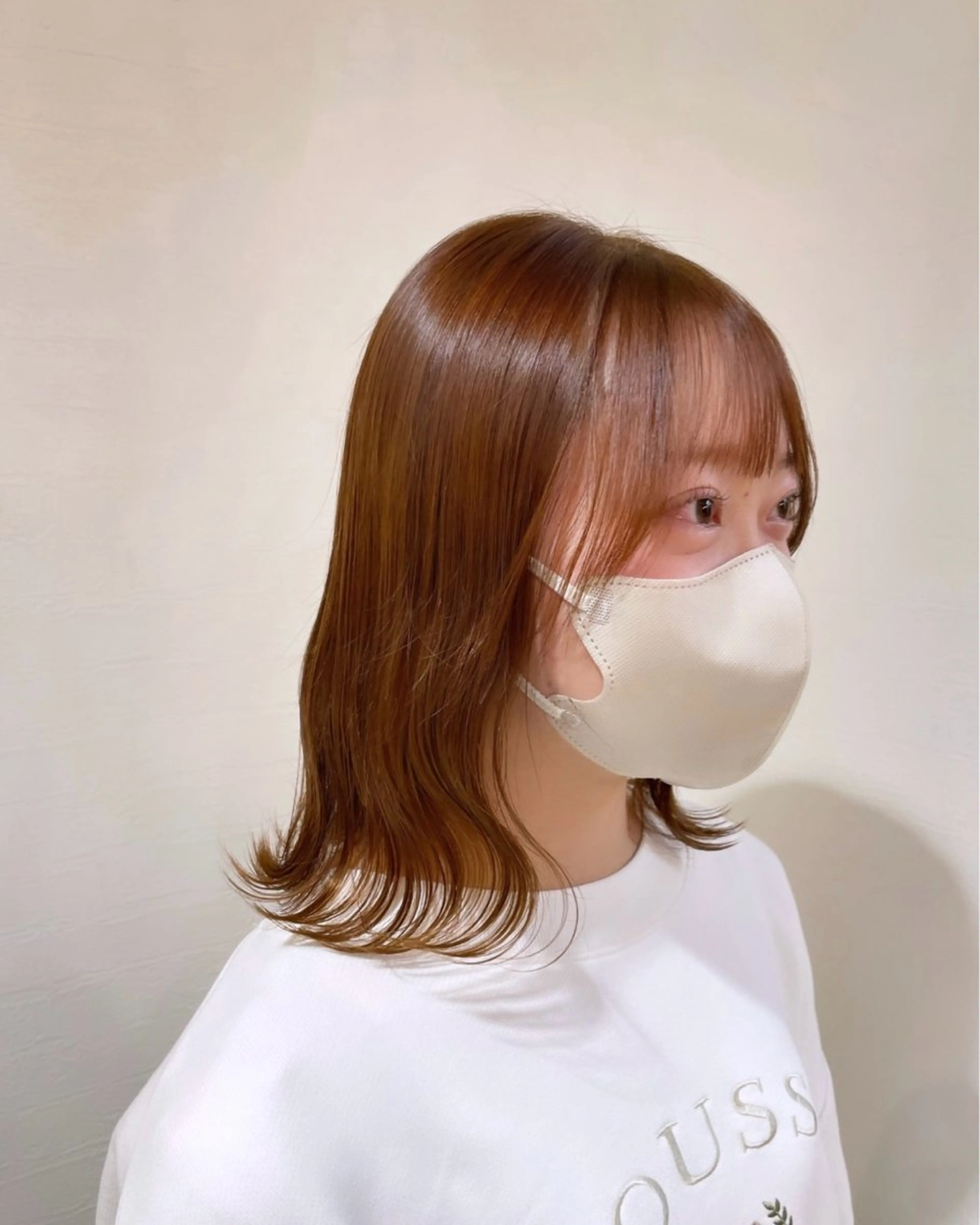 ミディアム カラー ヘアアレンジ ブリーチ ブリーチなしカラー 艶髪/髪質改善/ 松村きさらのヘアスタイル