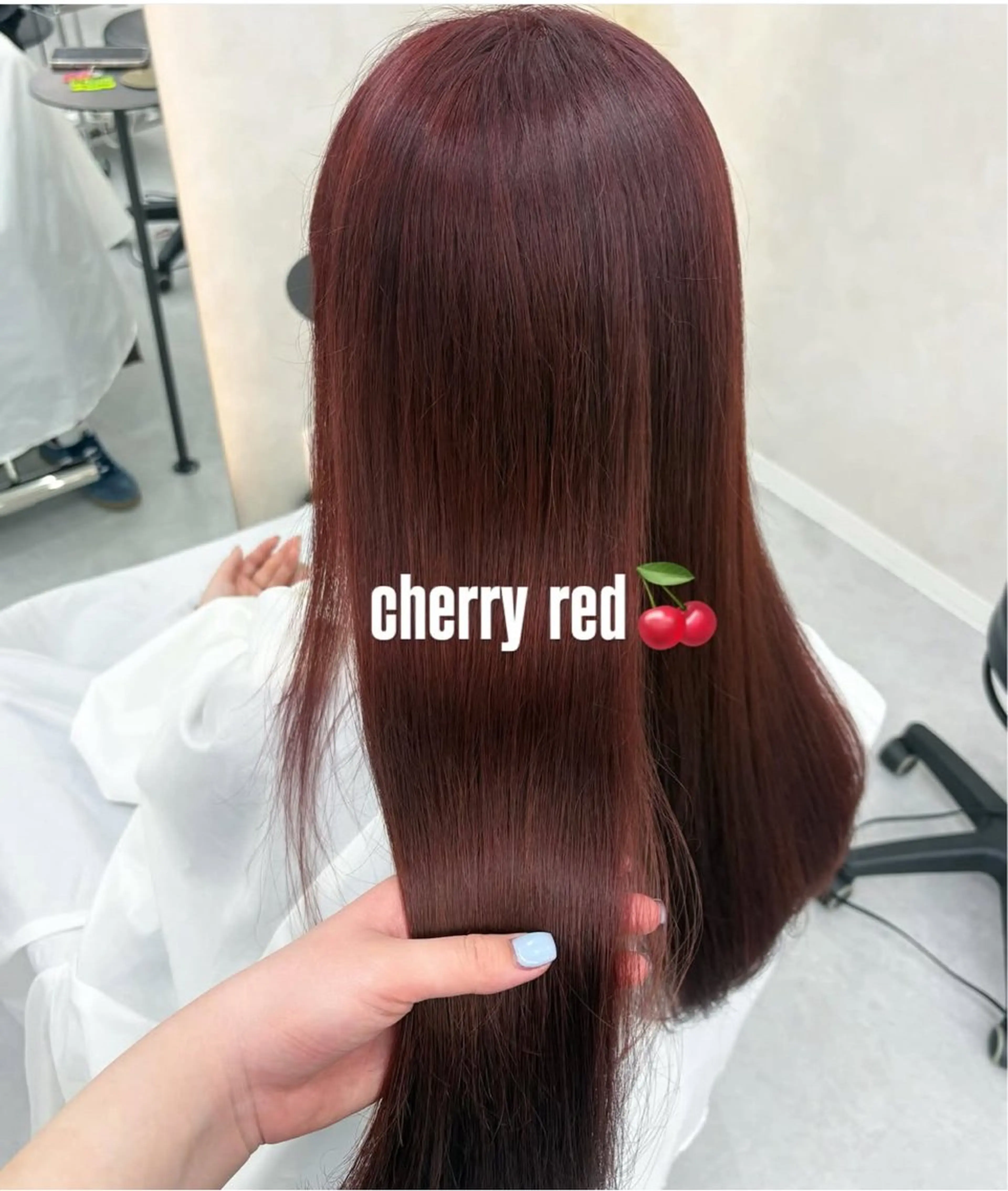 ロング カラー ブリーチ レッドカラー 🤍韓国ヘア アイナ🤍のヘアスタイル