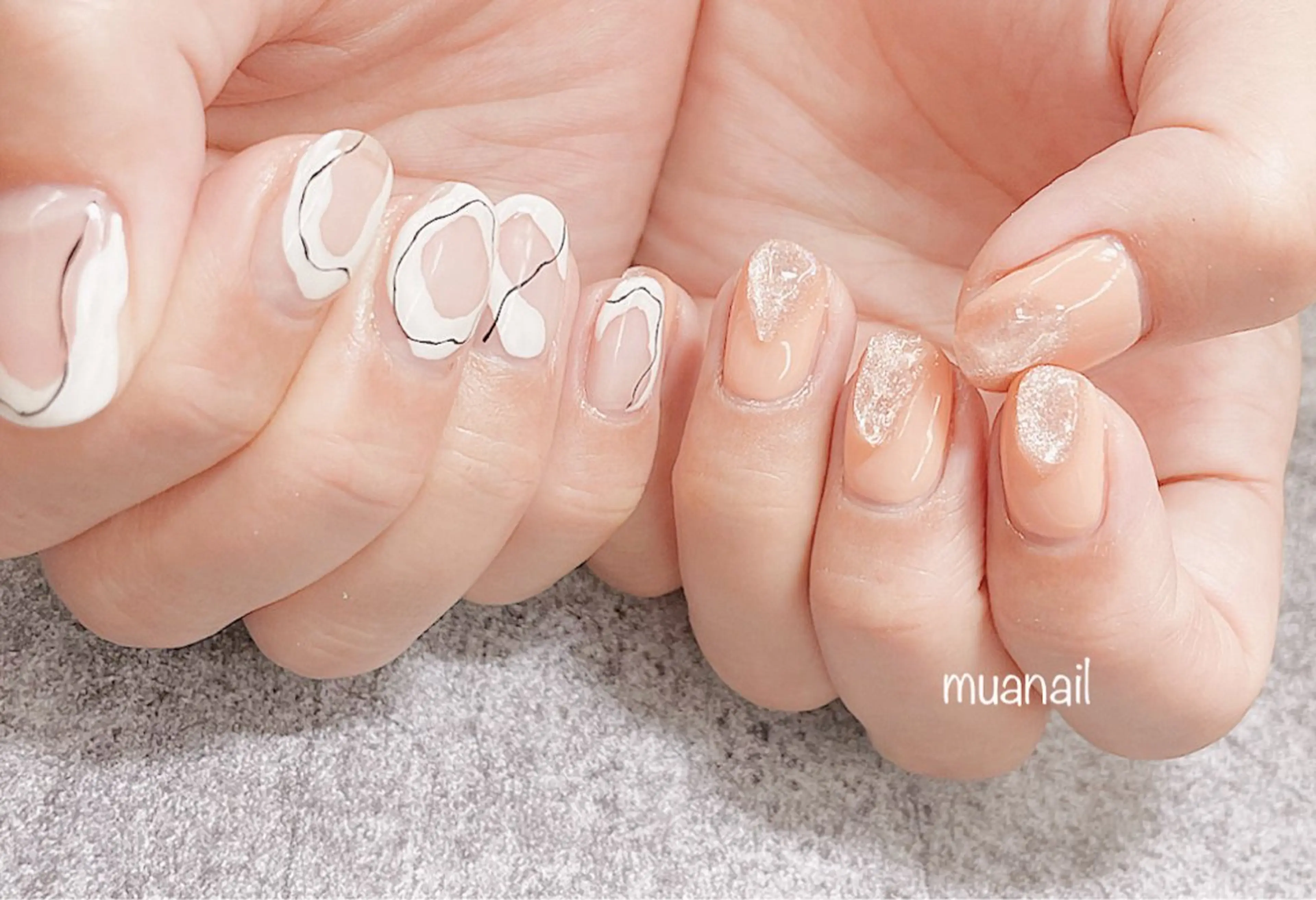 ネイル ぷっくりネイル 夏ネイル ハンドネイル mua nail mikiのネイルデザイン