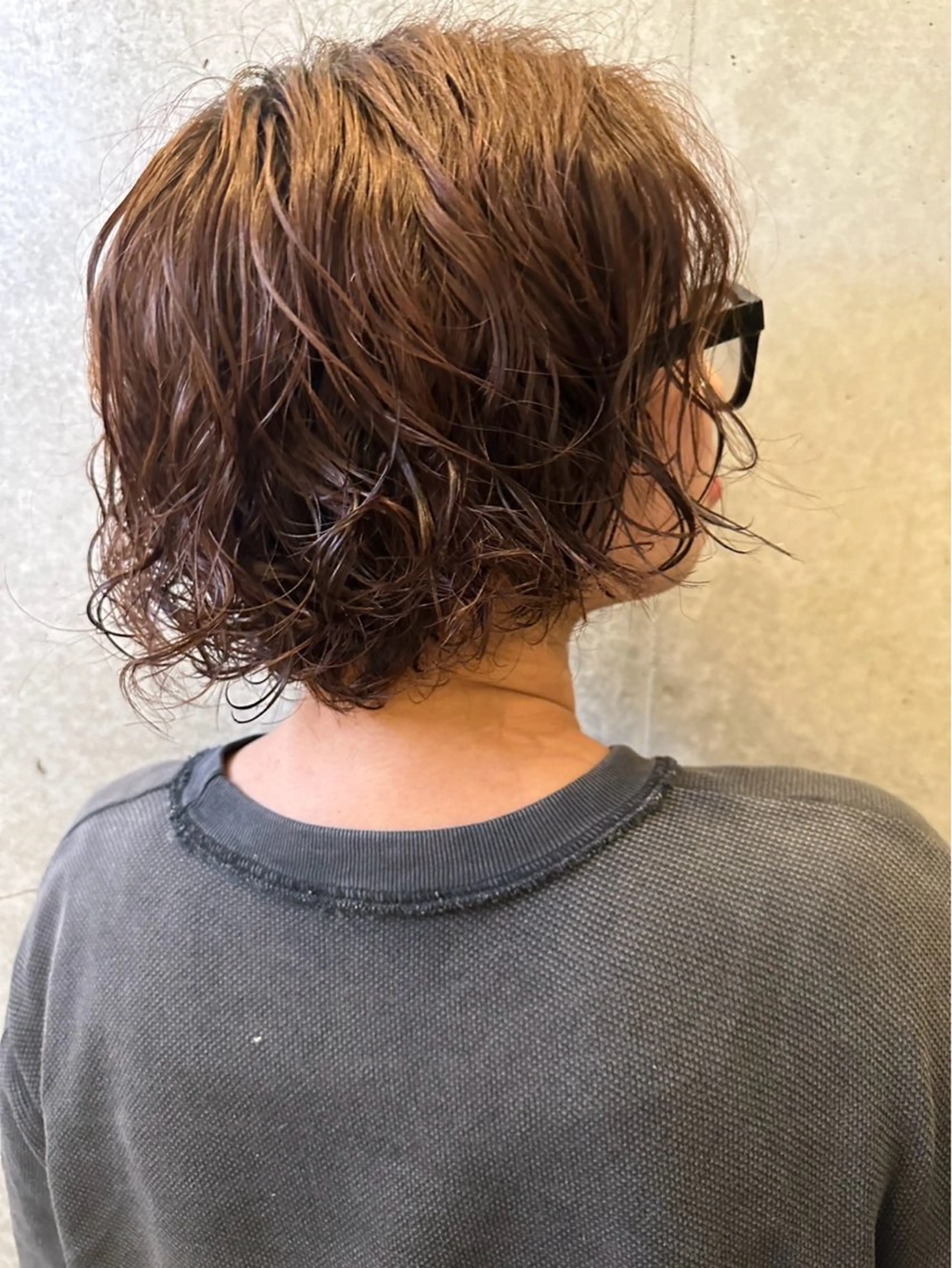 ミディアム パーマ 【ボブ/縮毛矯正 /髪質改善】motoのヘアスタイル