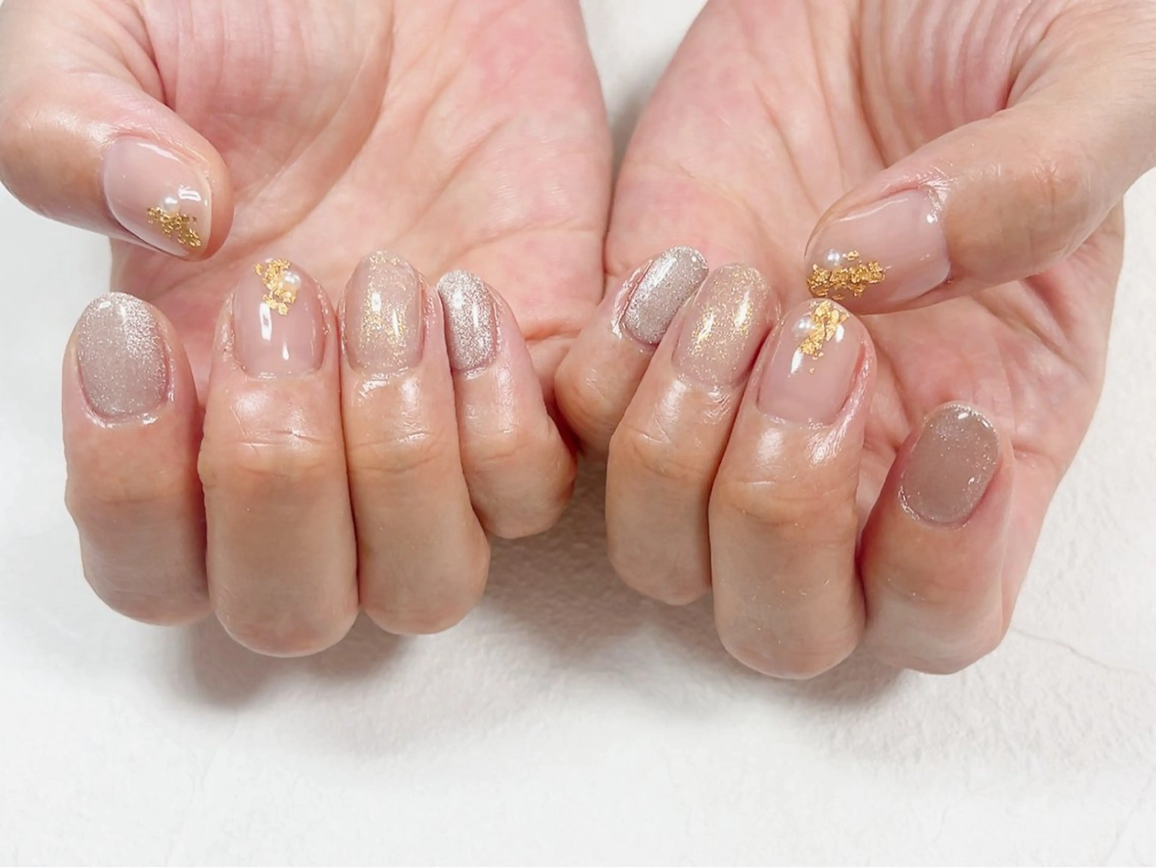 ネイル フットネイル ジェルネイル キラキラネイル メンズネイル パラジェル kiki nail たまプラーザのネイルデザイン