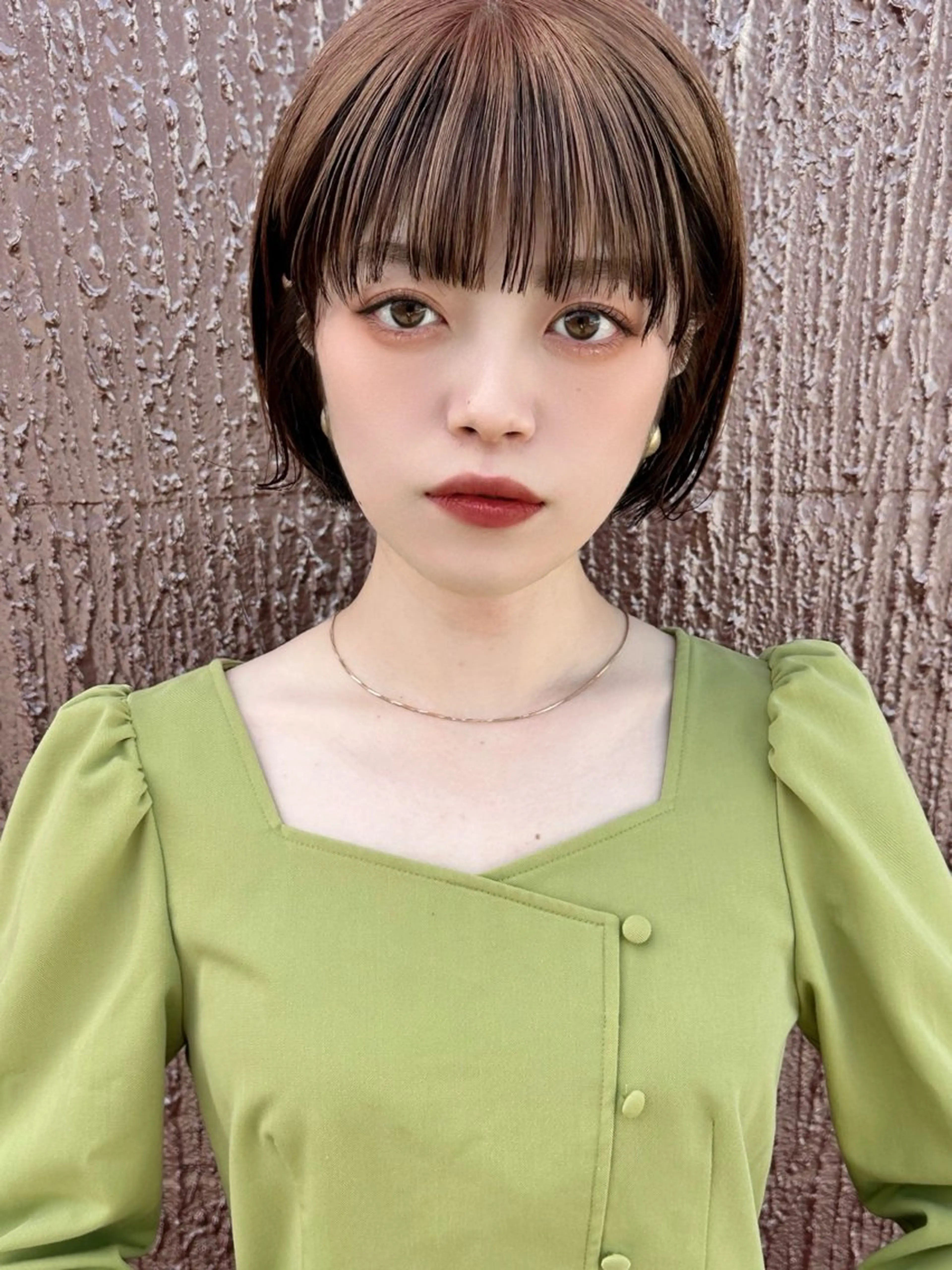 ミディアム カラー 💘韓国カラー💘 クルミのヘアスタイル