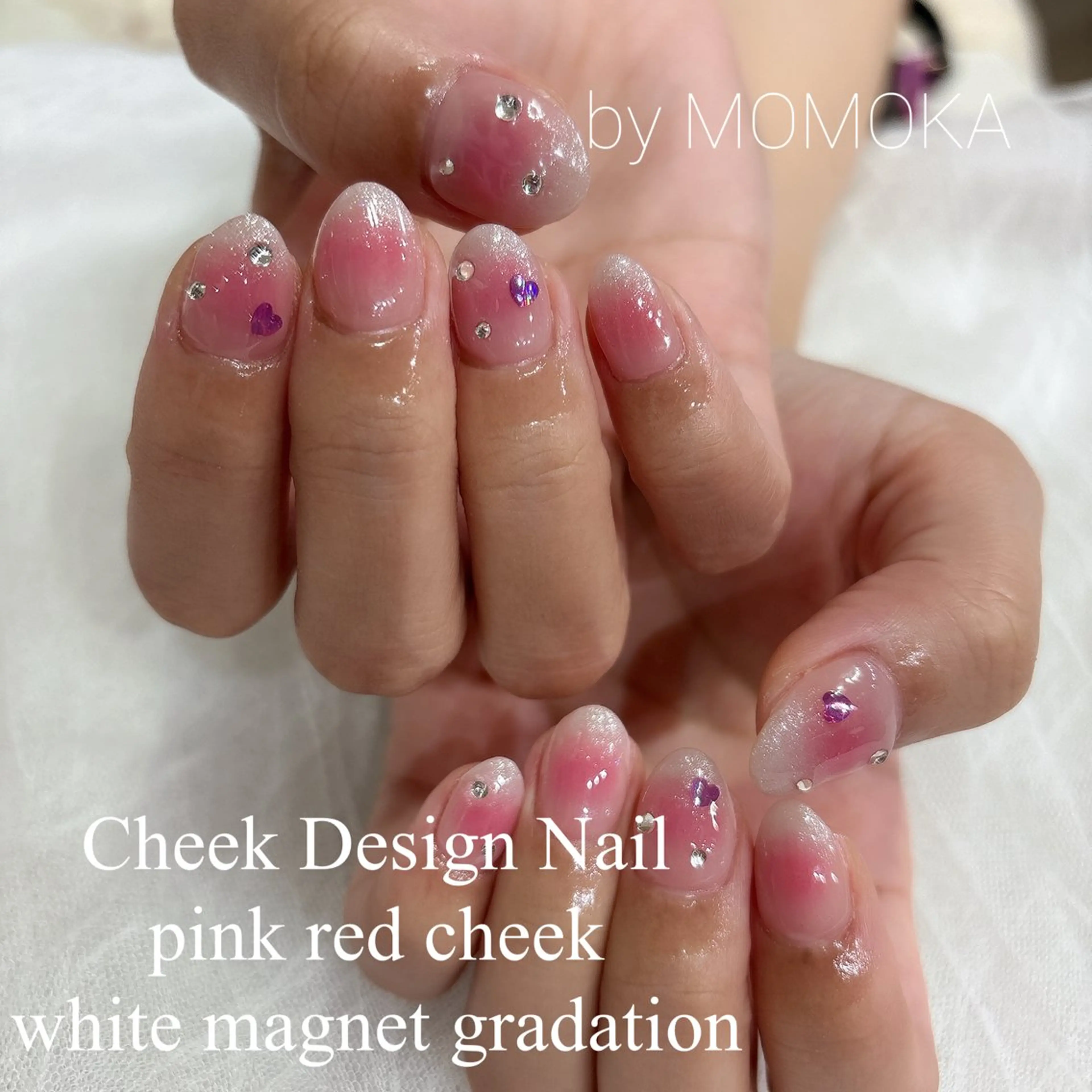 ネイル チークネイル ハンドネイル momoka_nails所属・Momo Nailsのネイルデザイン