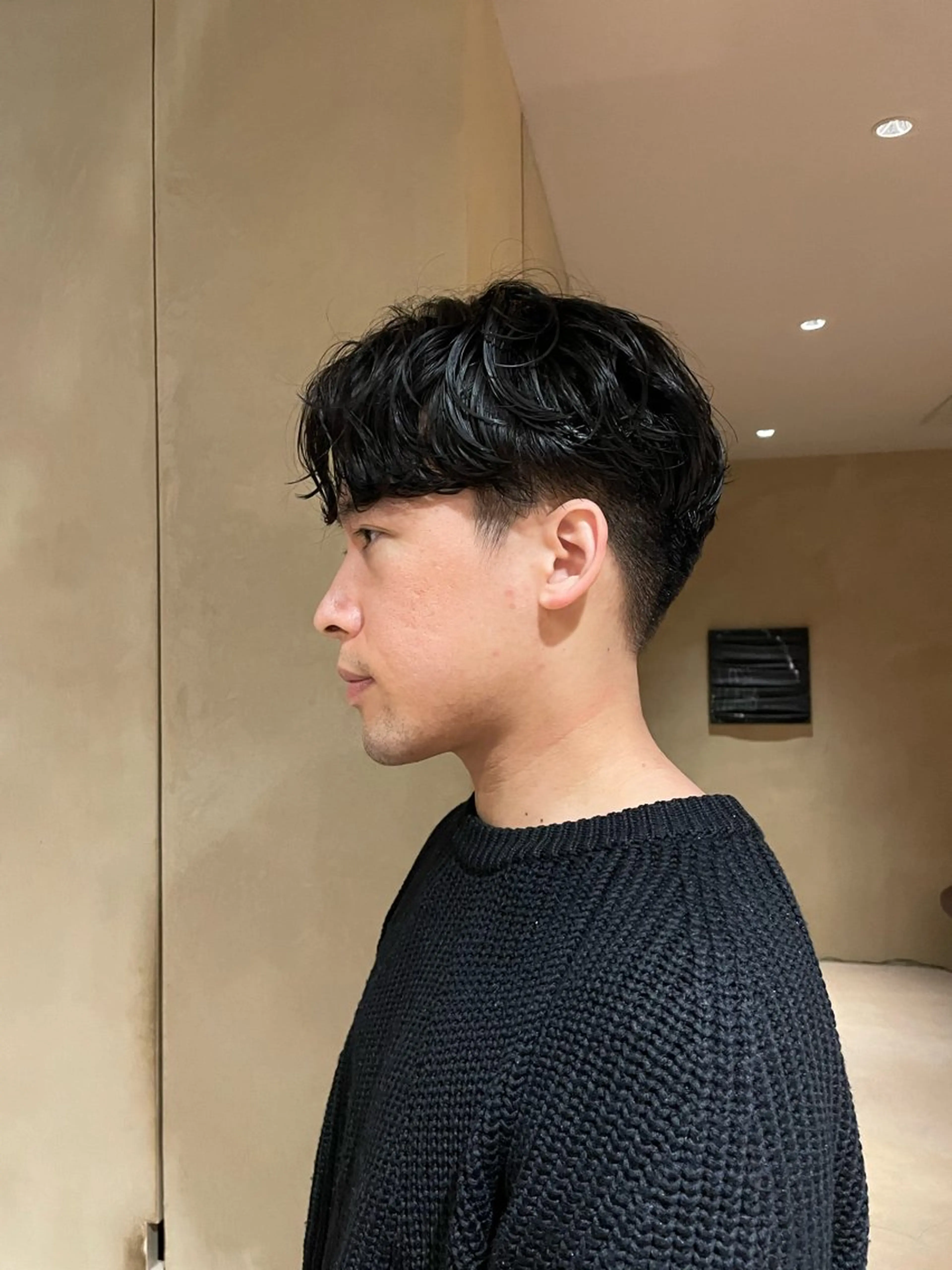 ショート パーマ メンズ men's美容師✂︎ ROW徳田浩二のヘアスタイル