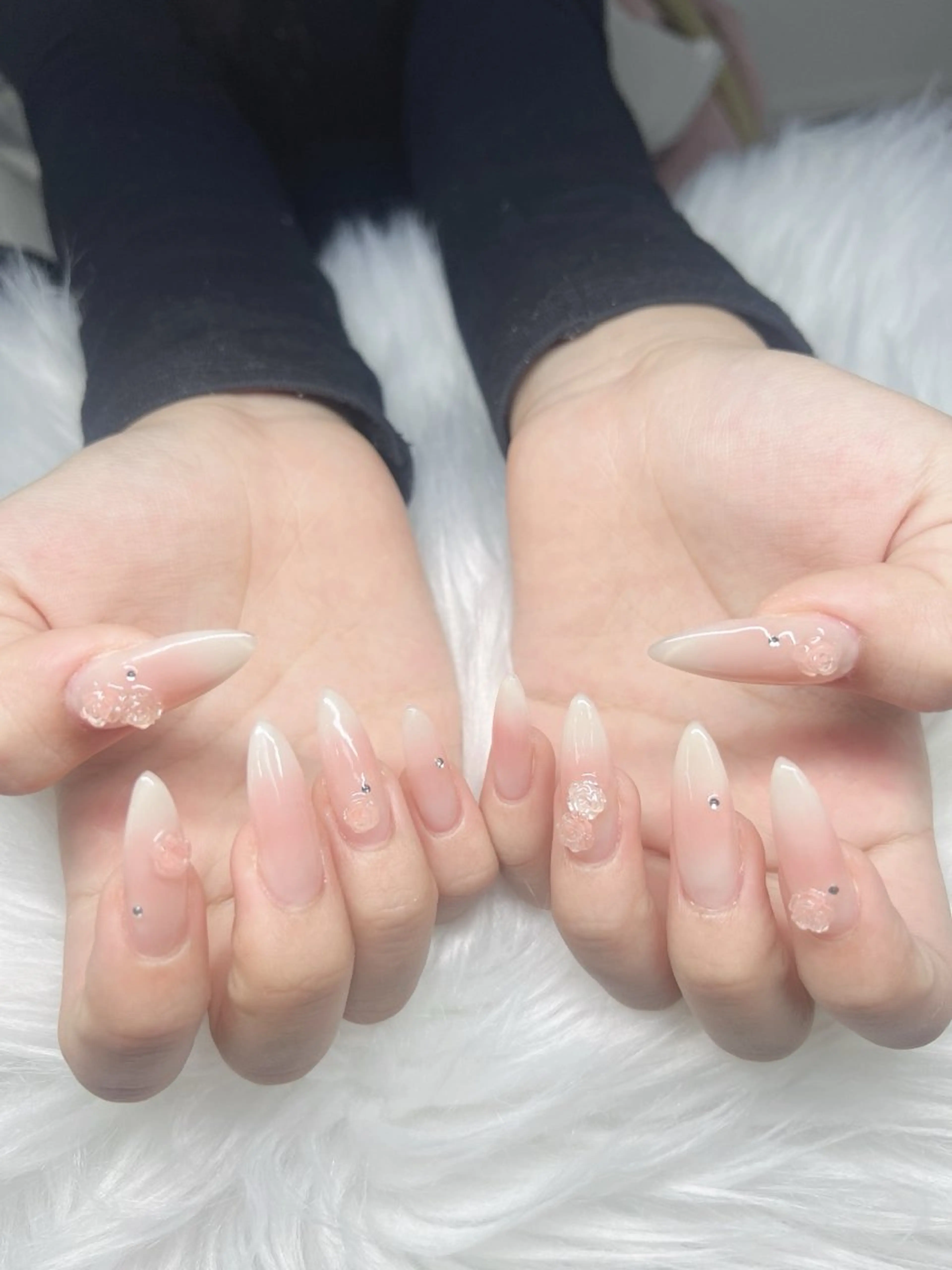 ネイル ハンドネイル Lee Nails チップ長さだし専門店のネイルデザイン