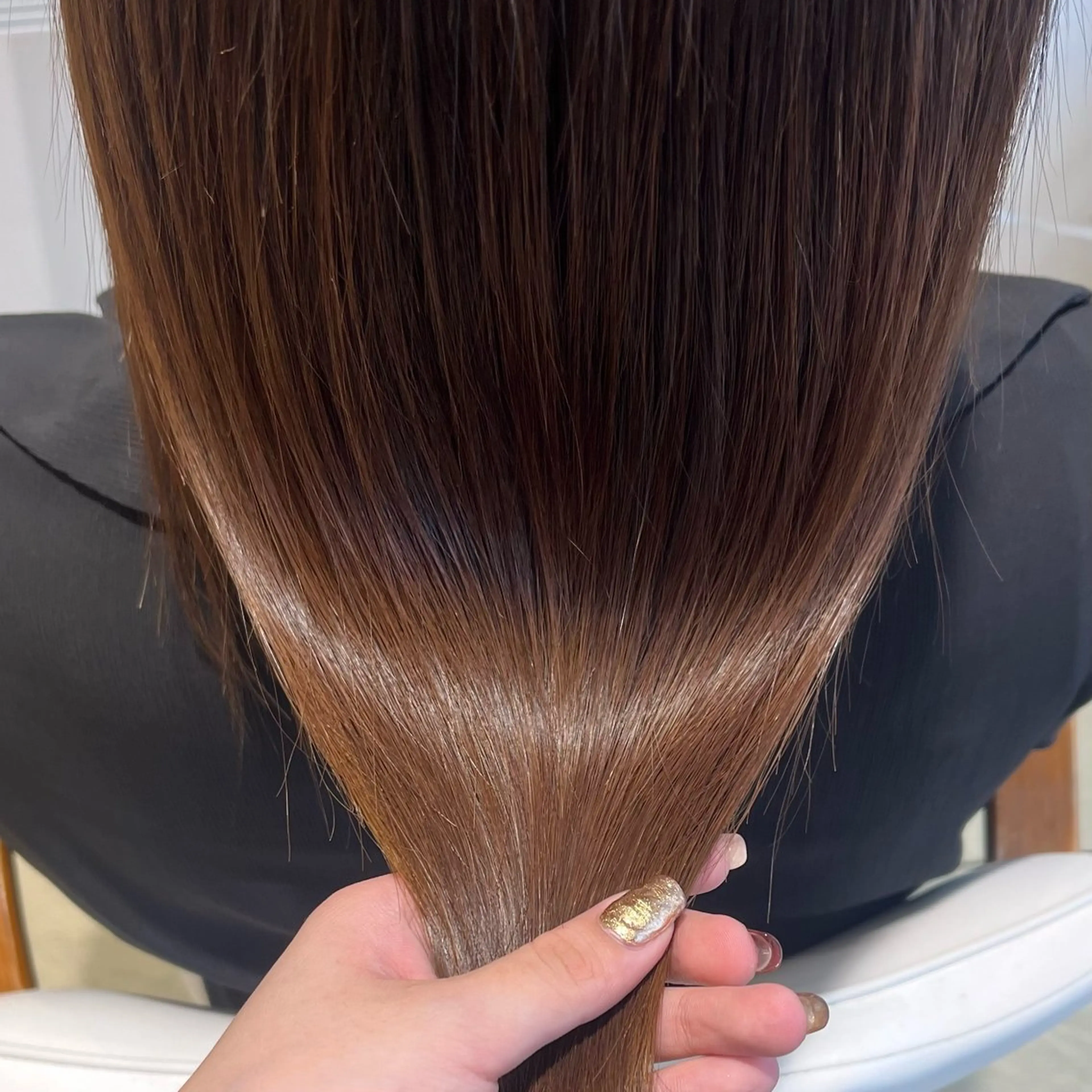 セミロング カラー 奈那美🌸 韓国ヘア🌸透明感のヘアスタイル