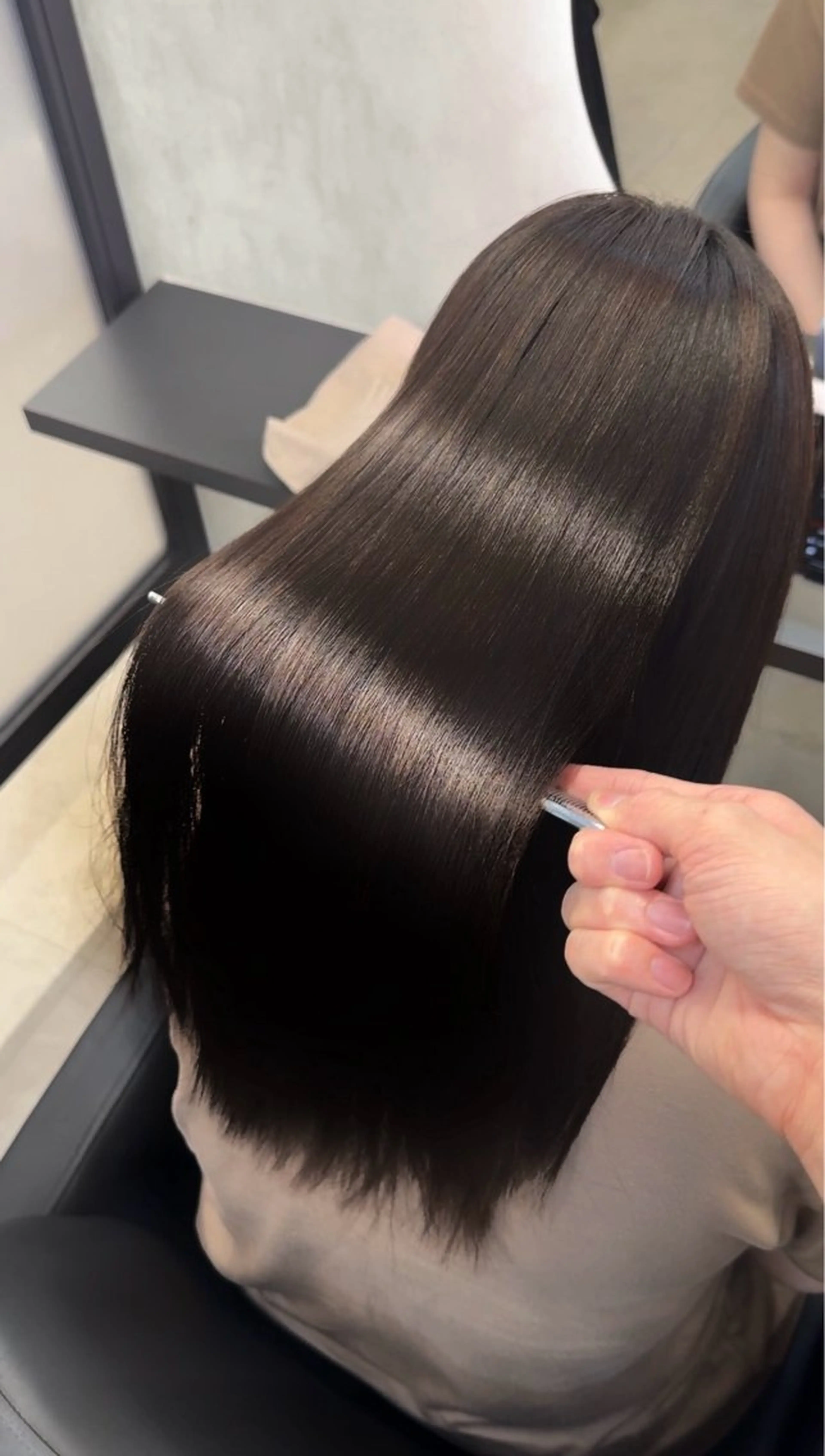 ロング カラー ヘアアレンジ カット ヘアカラー 縮毛矯正 新宿 /髪質改善/ 縮毛矯正/ヒュウガのヘアスタイル