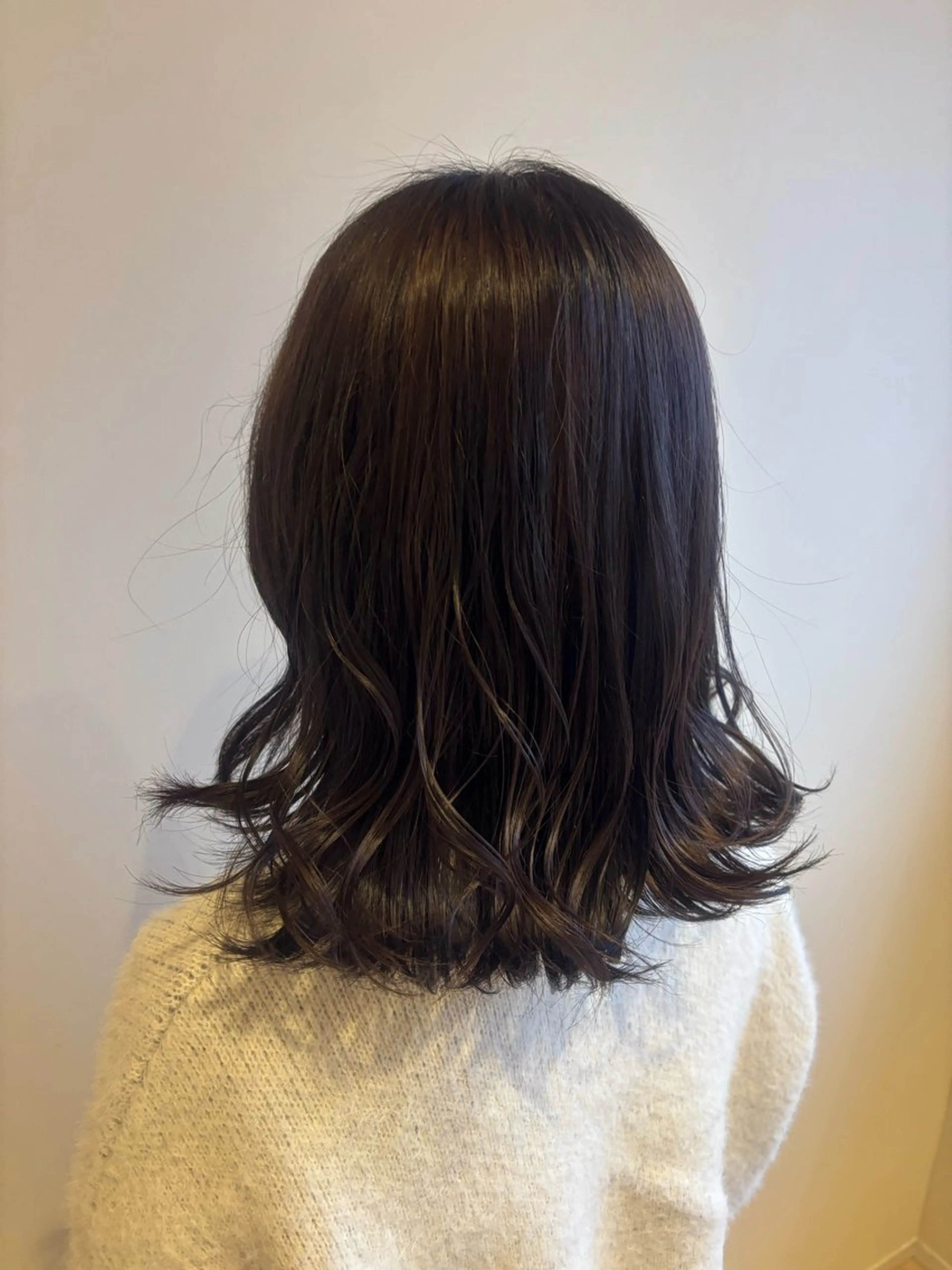 ミディアム カラー ラベンダーカラー ann EYES 深井店所属・颯花 そはるのヘアスタイル