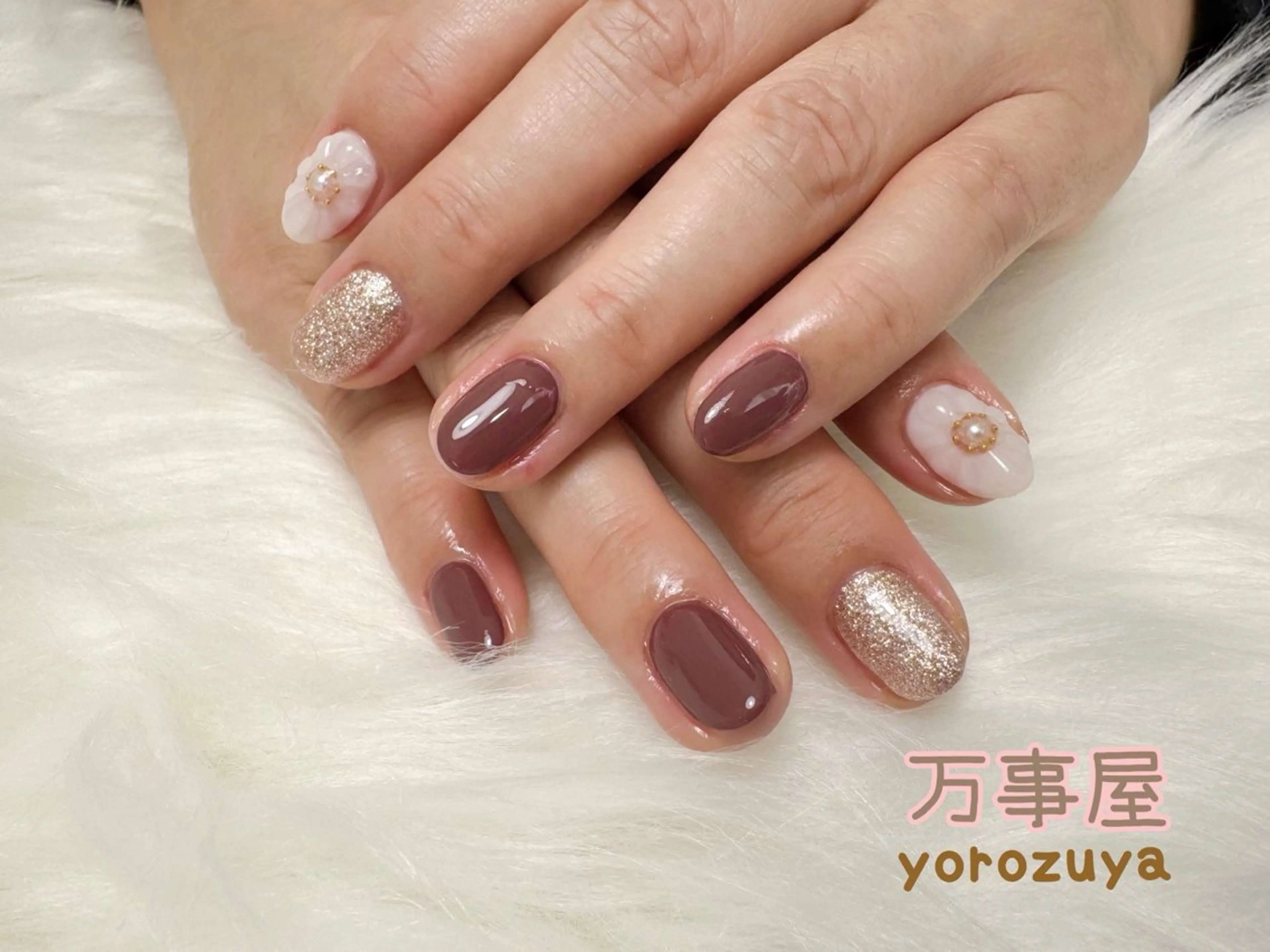 ネイル フラワーネイル ぷっくりネイル ハンドネイル ☆ YOROZUYA..のネイルデザイン