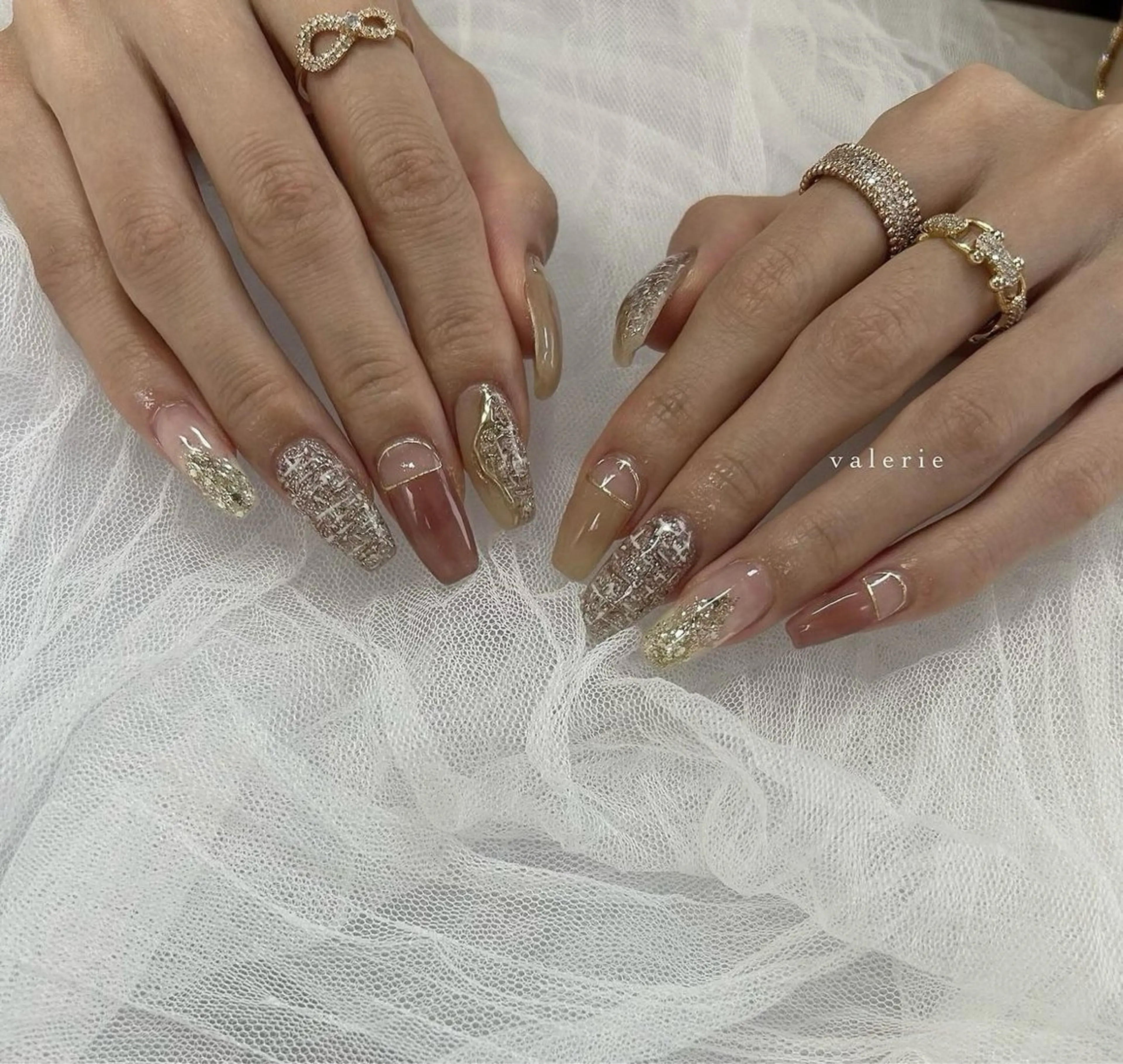 ロング private nailsalon valerie所属・valerie /  miyuのネイルデザイン
