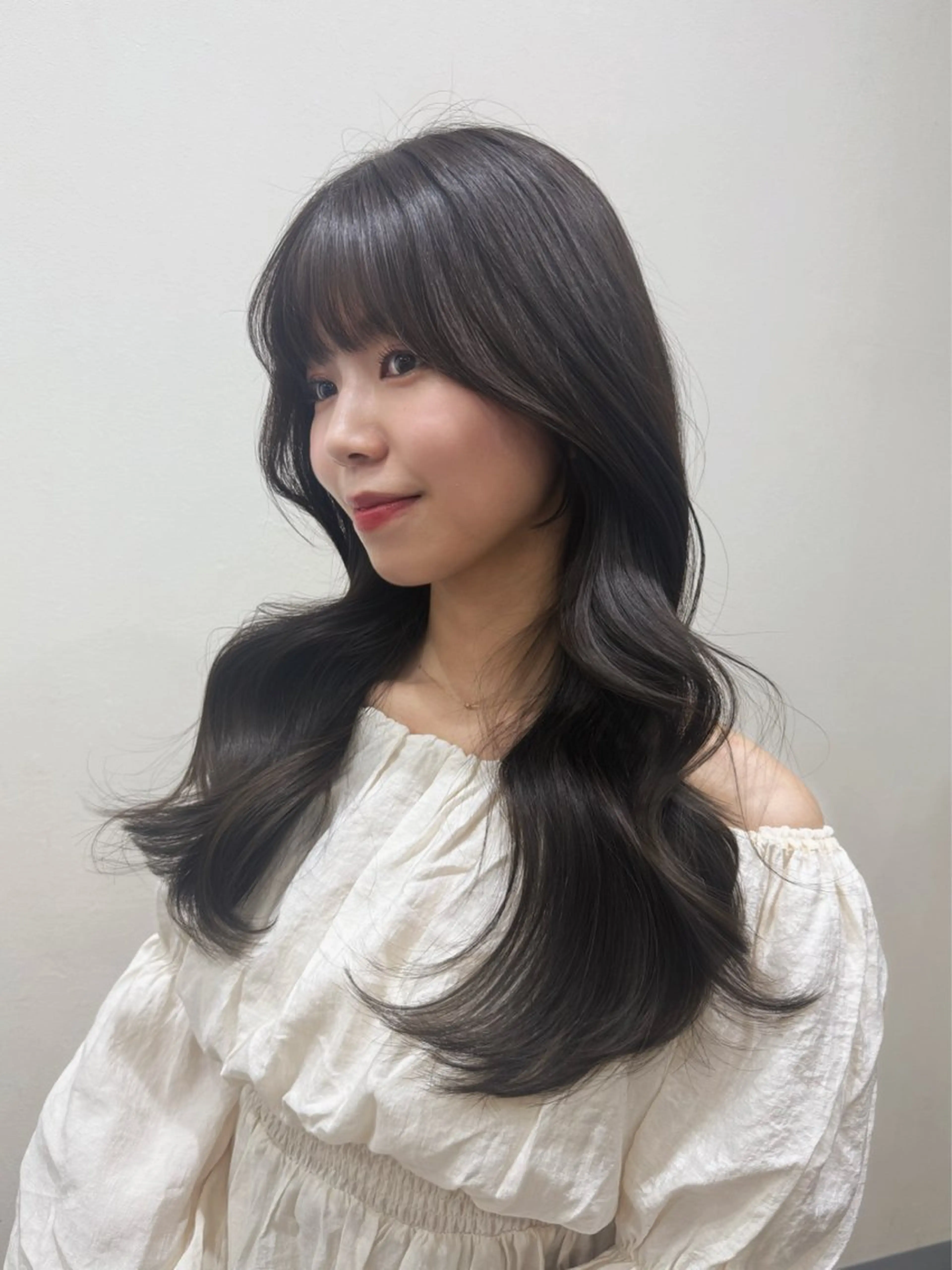 ロング パーマ カット パーマ 韓国風パーマ/ヘア セット/店長みづきのヘアスタイル