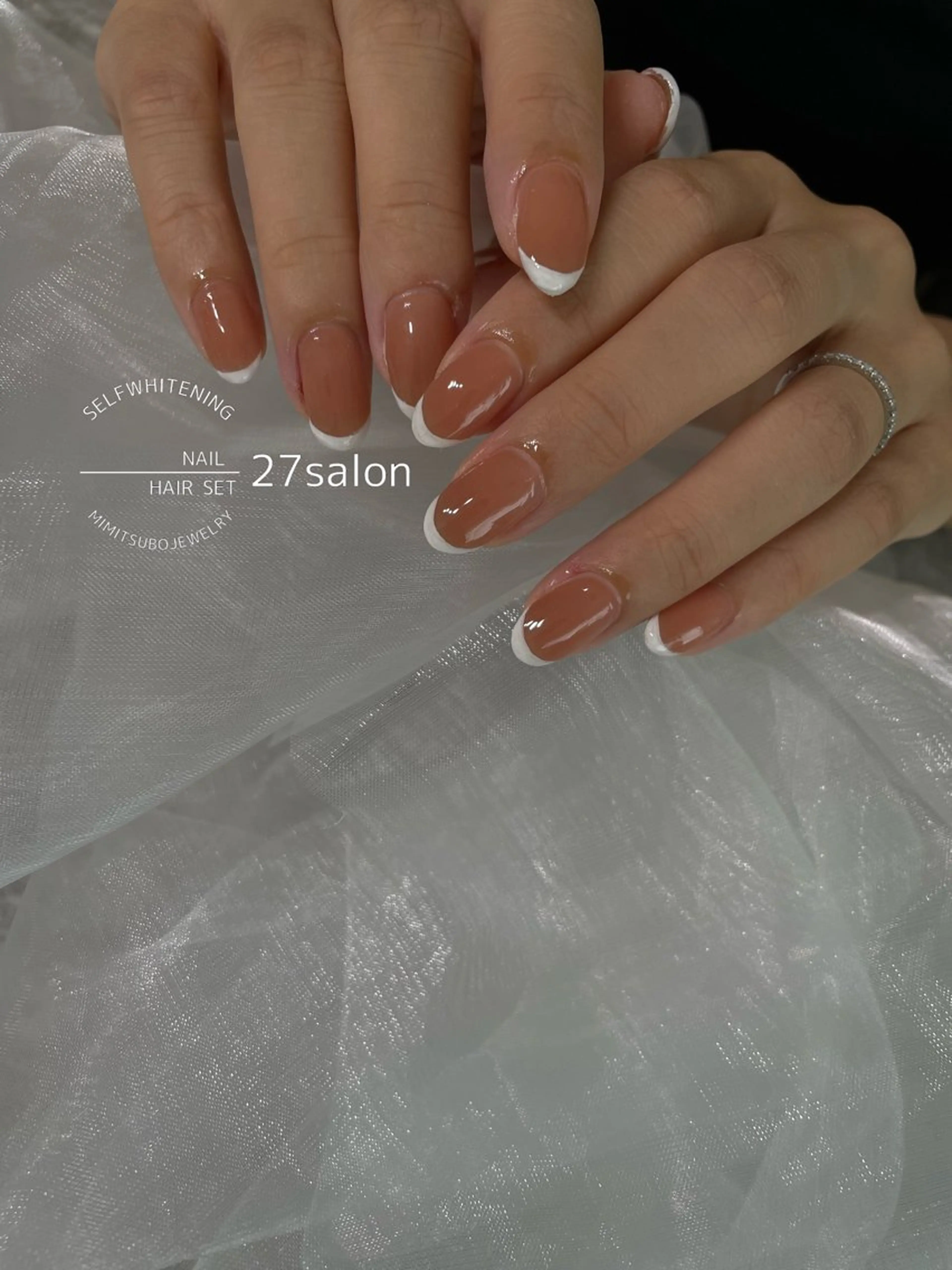 ネイル フレンチネイル ハンドネイル 27salon yuinaのネイルデザイン