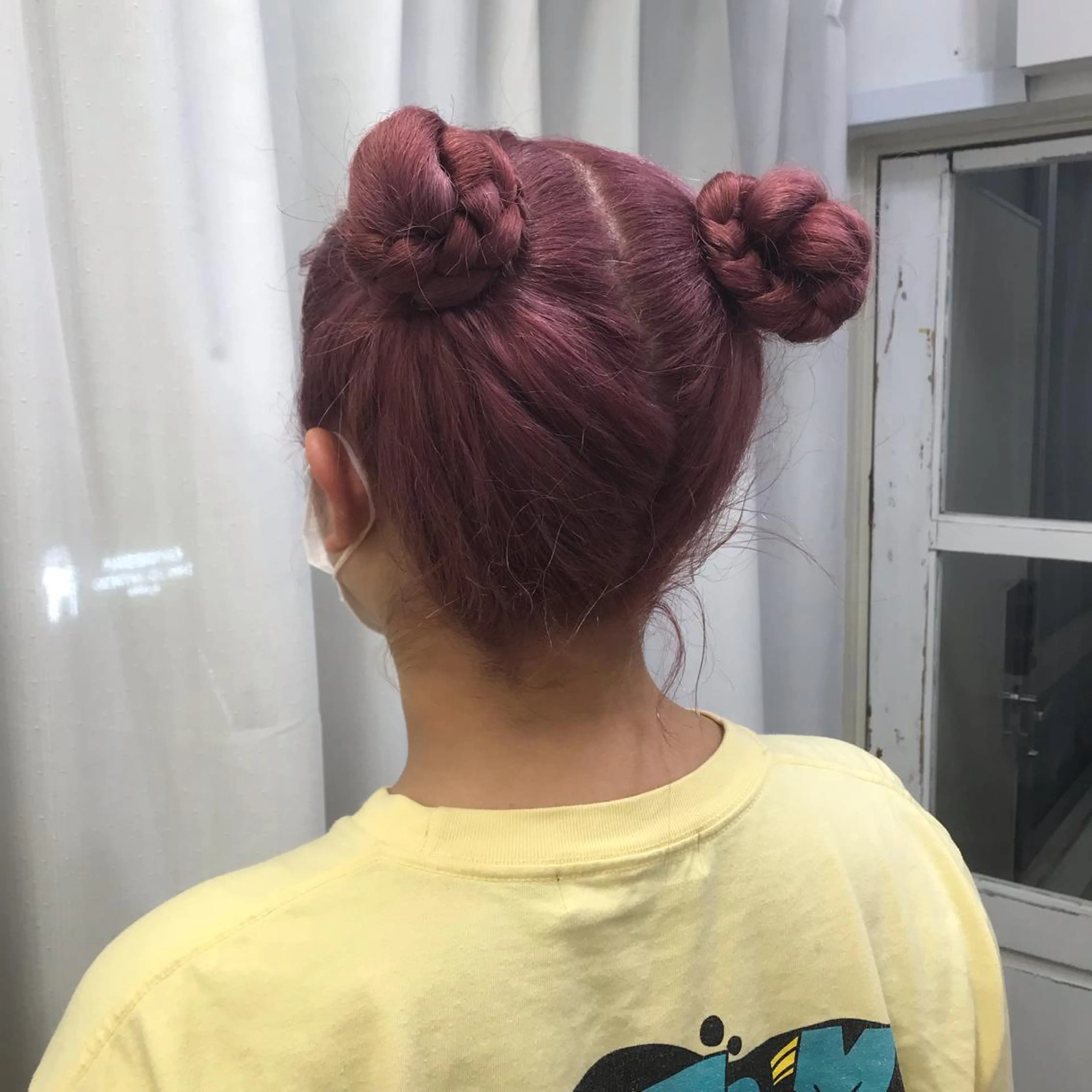 セミロング カラー ブリーチ ピンクカラー バイオレットカラー ていねい技術No.1 🌈諏訪 健太のヘアスタイル