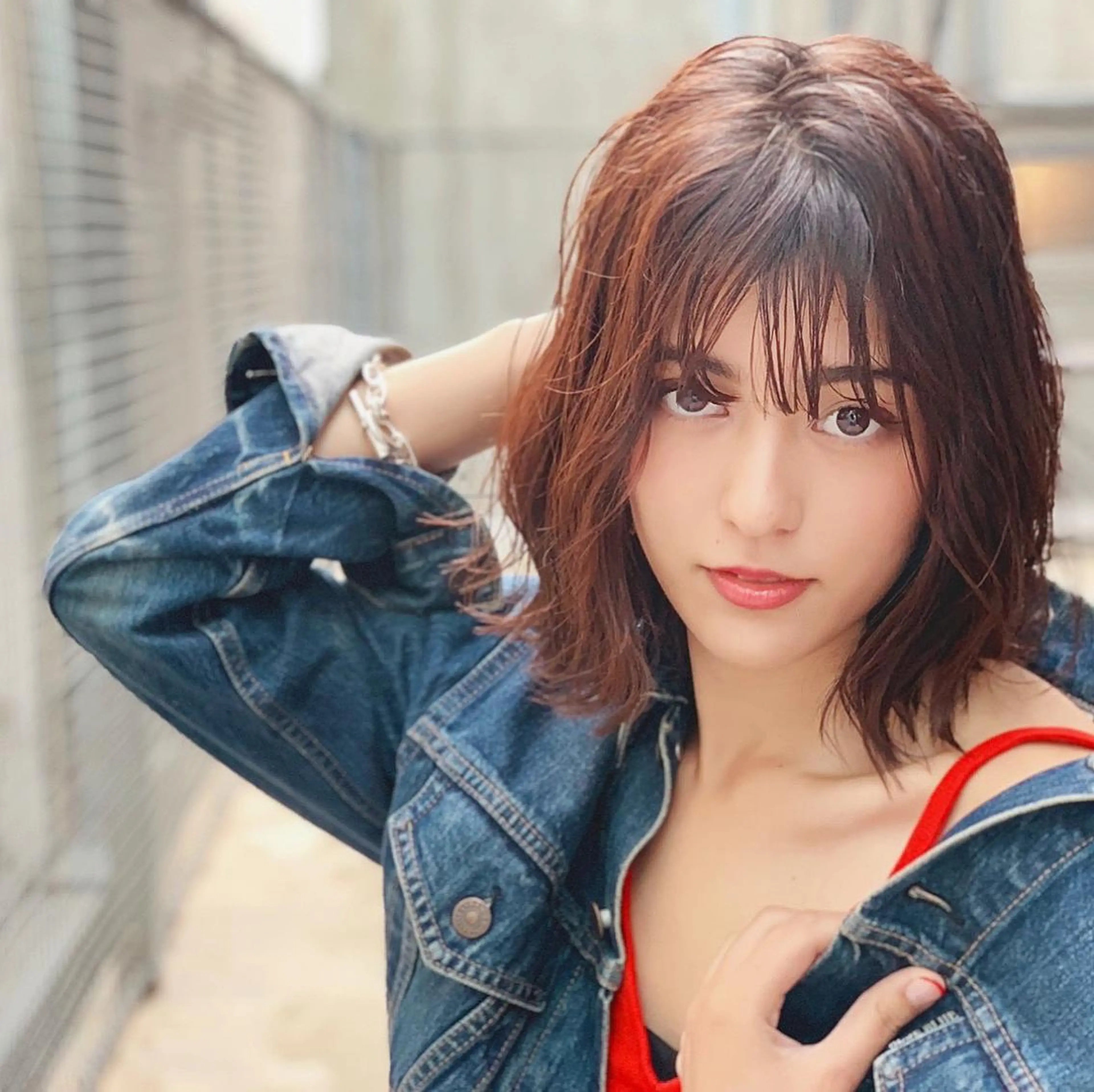 ミディアム カラー パーマ 🉐レイヤー/塩見 弘樹🉐渋谷のヘアスタイル