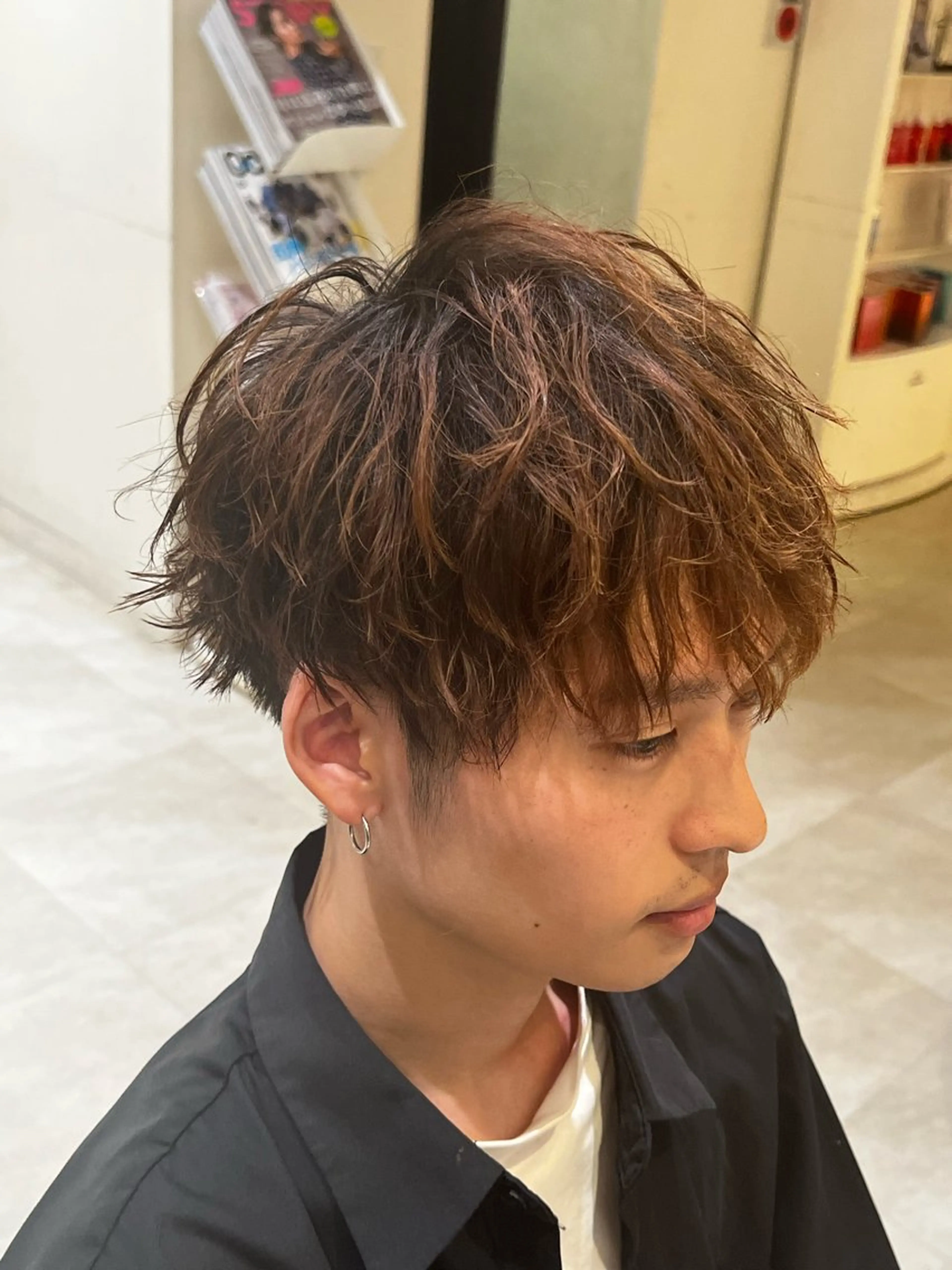 メンズ カット パーマ メンズパーマ特化型 /京橋/栗野京弥のヘアスタイル