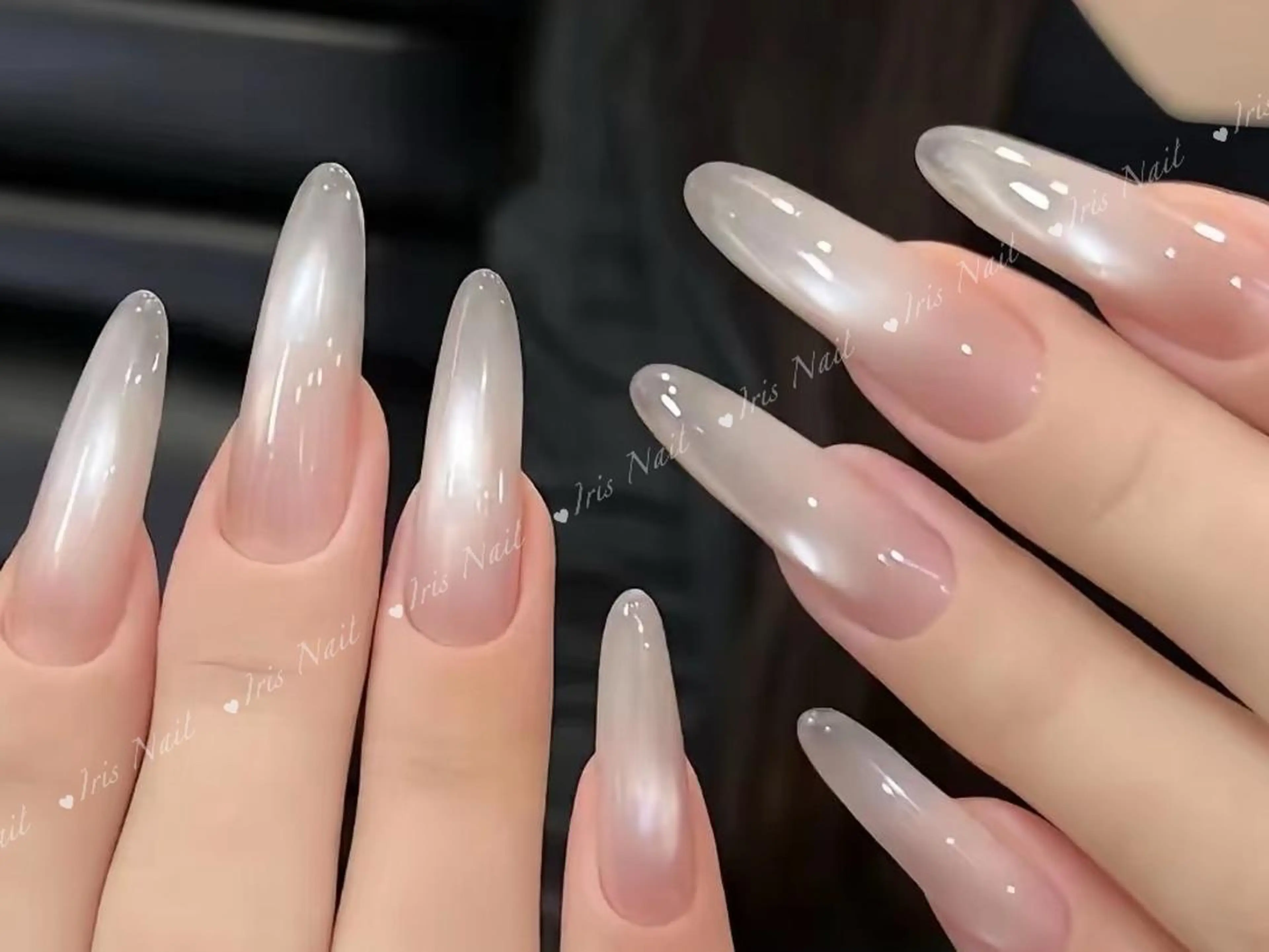 ネイル グラデーション キラキラネイル マグネットネイル ハンドネイル ハンドケア IRIS NAIL大塚のネイルデザイン