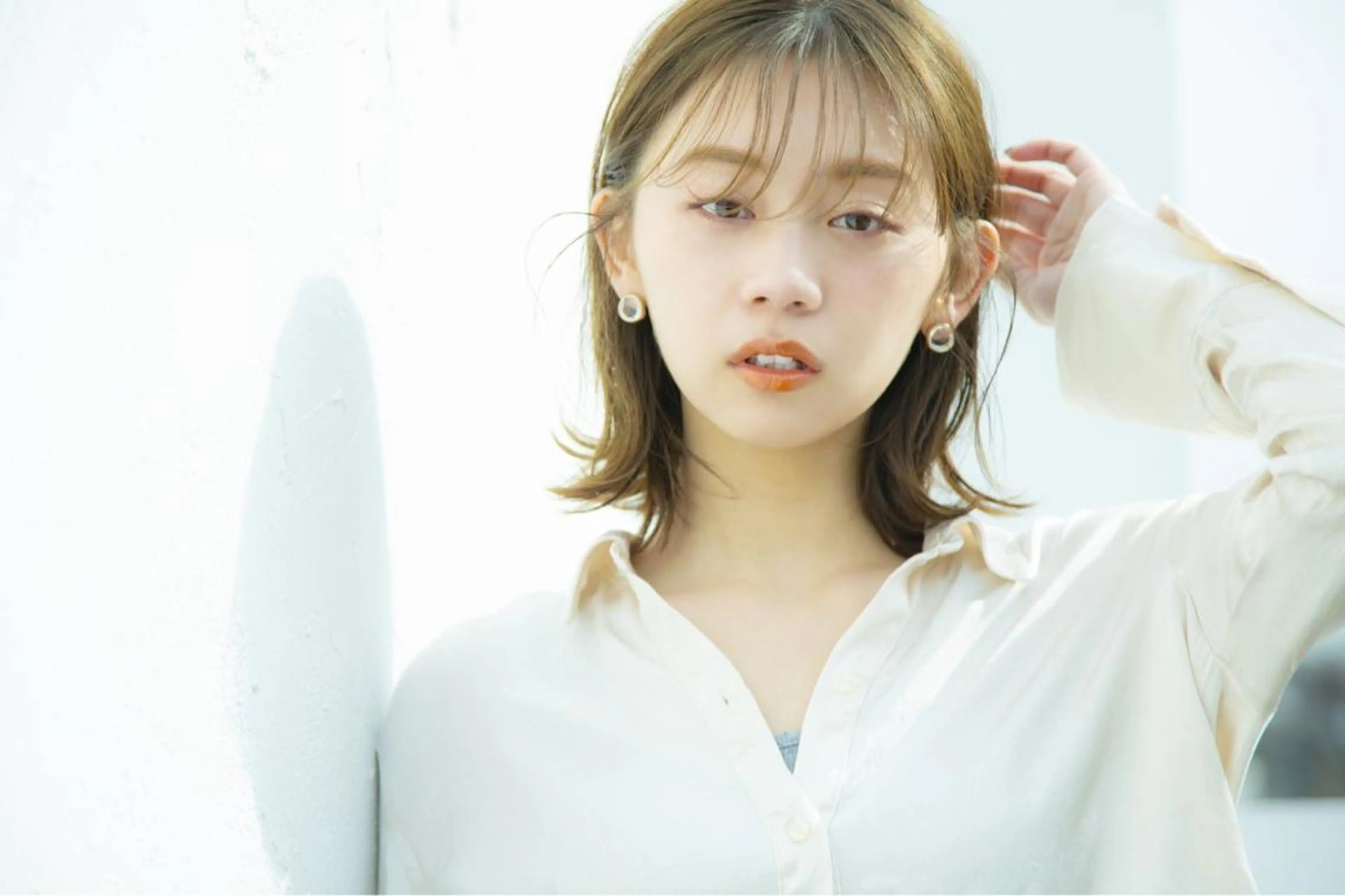 ミディアム シースルーバング サロウィン池袋店所属・マンツーマン施術 山口つよしのヘアスタイル