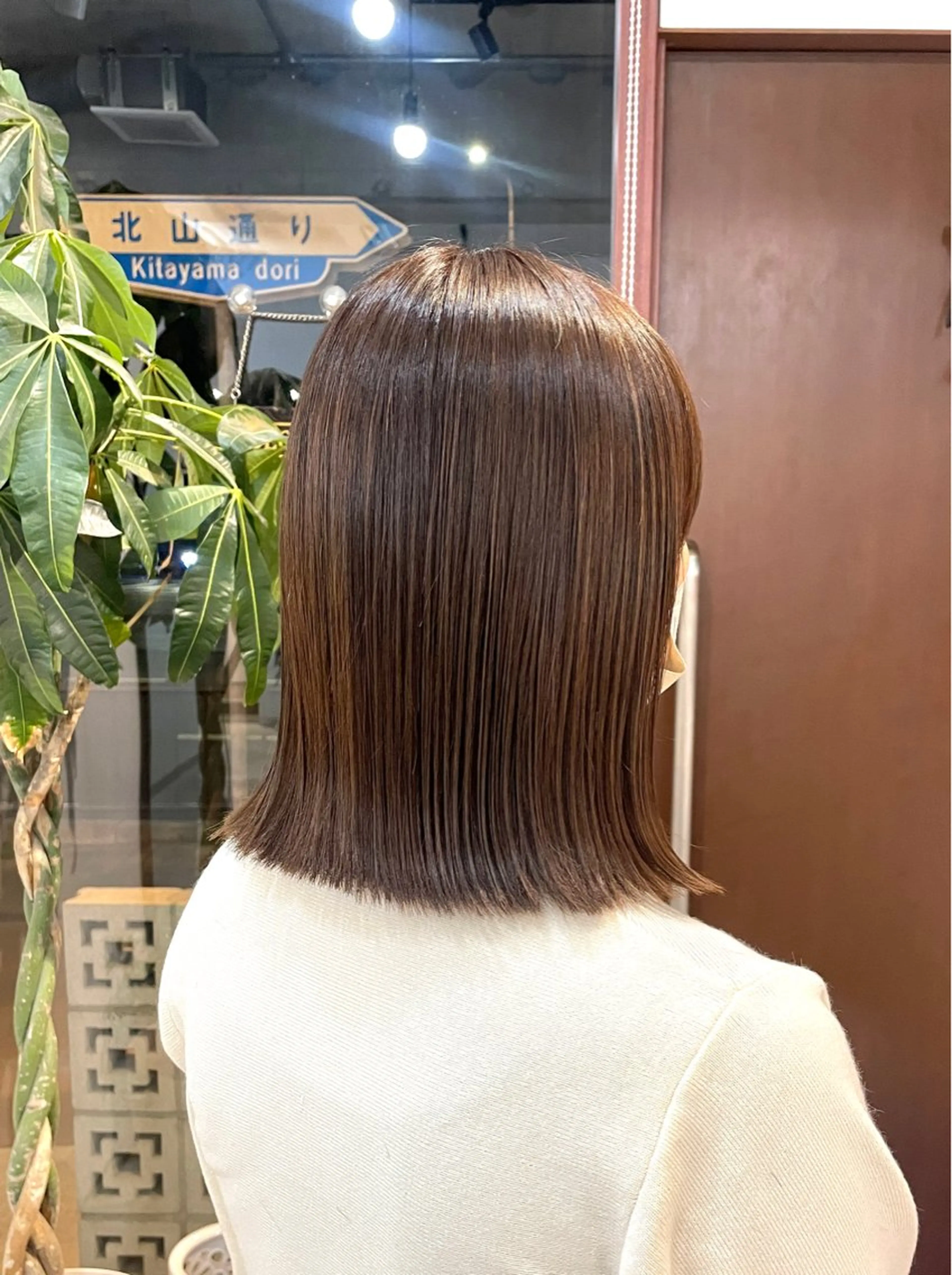 ミディアム カラー ヘアカラー 北山／ボブ／レイヤー /maru☺︎のヘアスタイル