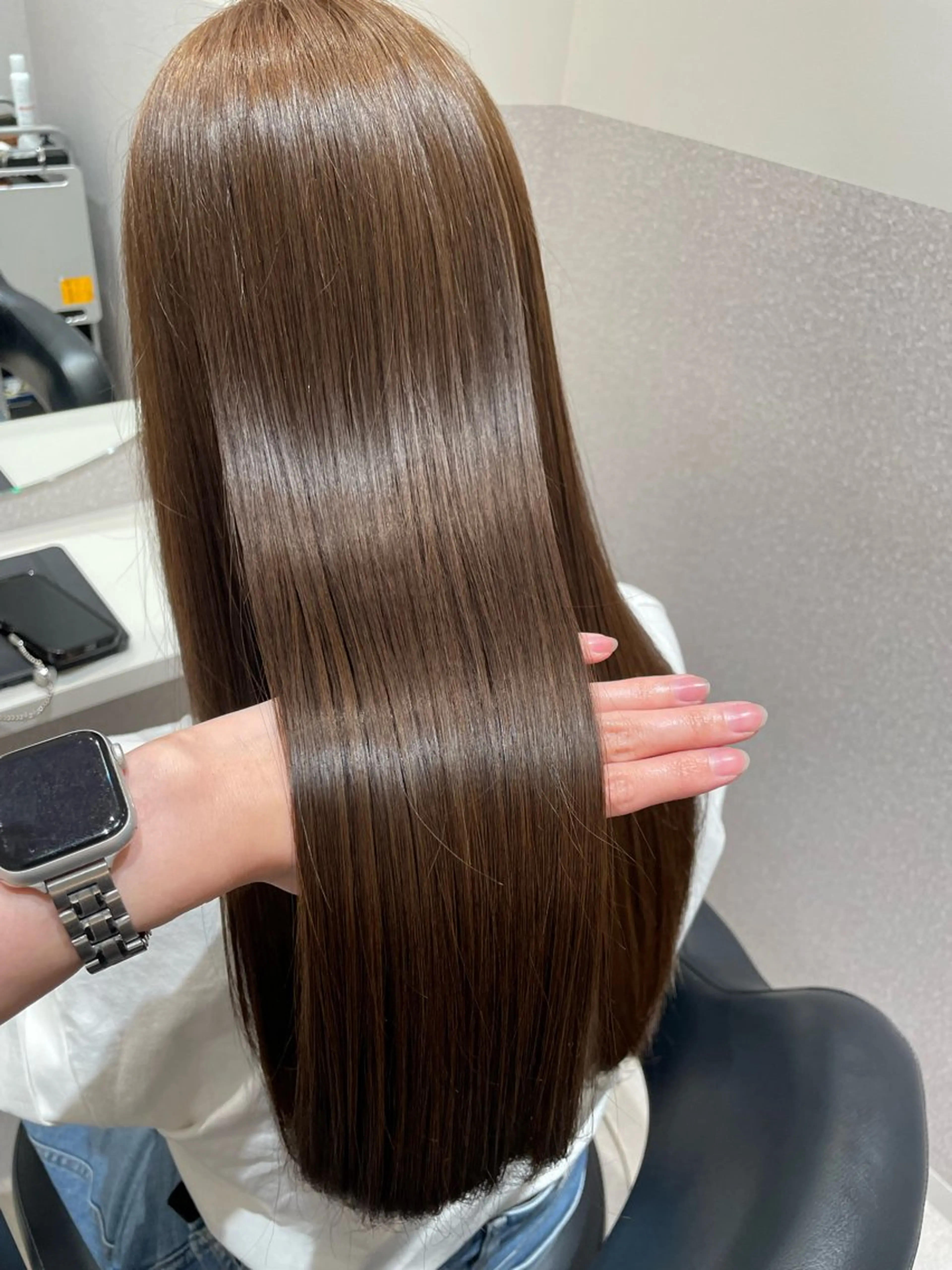 ロング ロングレイヤー 髪質改善 レイヤーカット ロング トリートメント カット ヘアカラー トリートメント ❤︎︎韓国ヘア❤︎︎ 𝑺𝒉𝒊𝒉𝒐のヘアスタイル