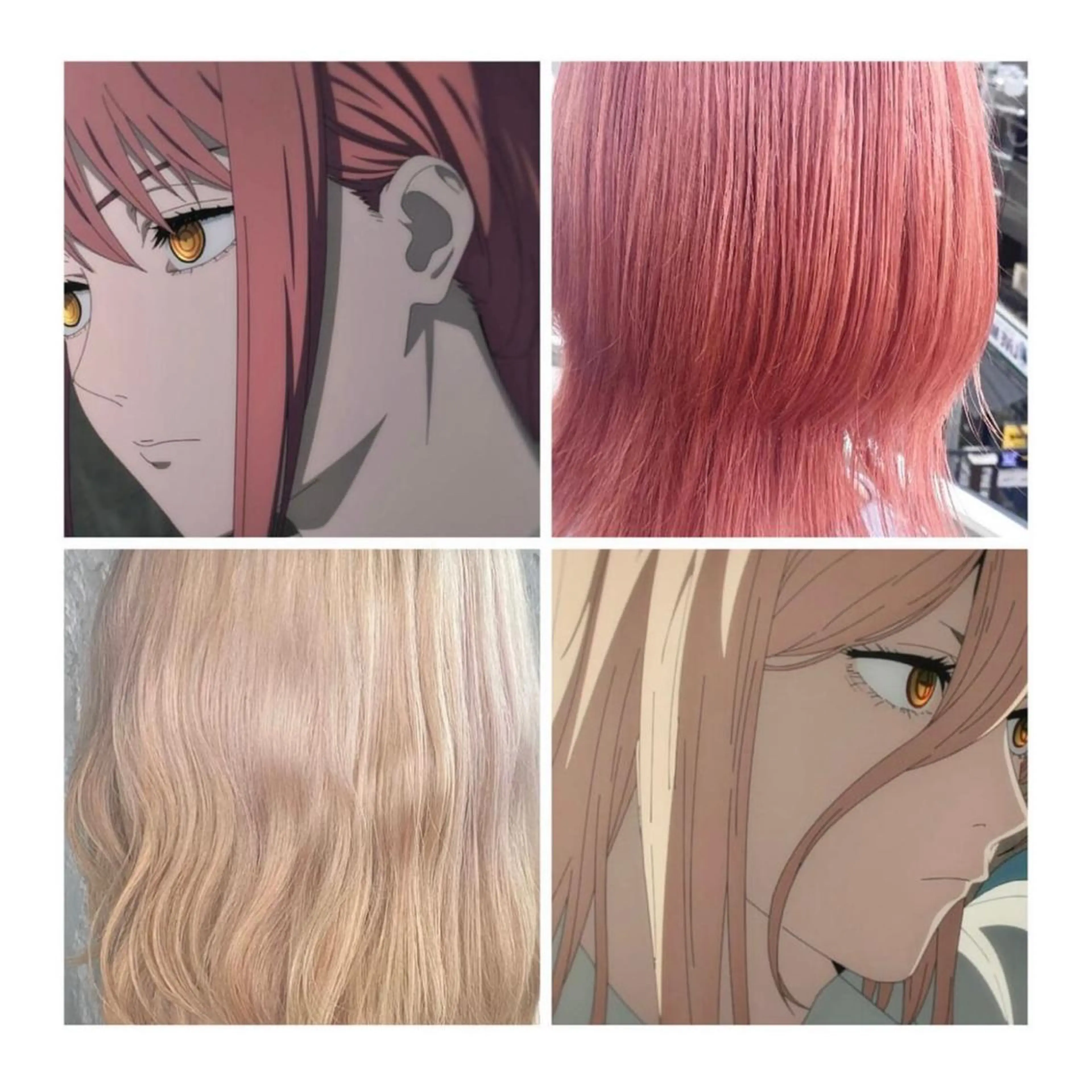 ミディアム カラー ブリーチ ブロンド ピンクカラー GARU-ガル-所属・TSUNO🦖 派手髪/オタク美容師のヘアスタイル