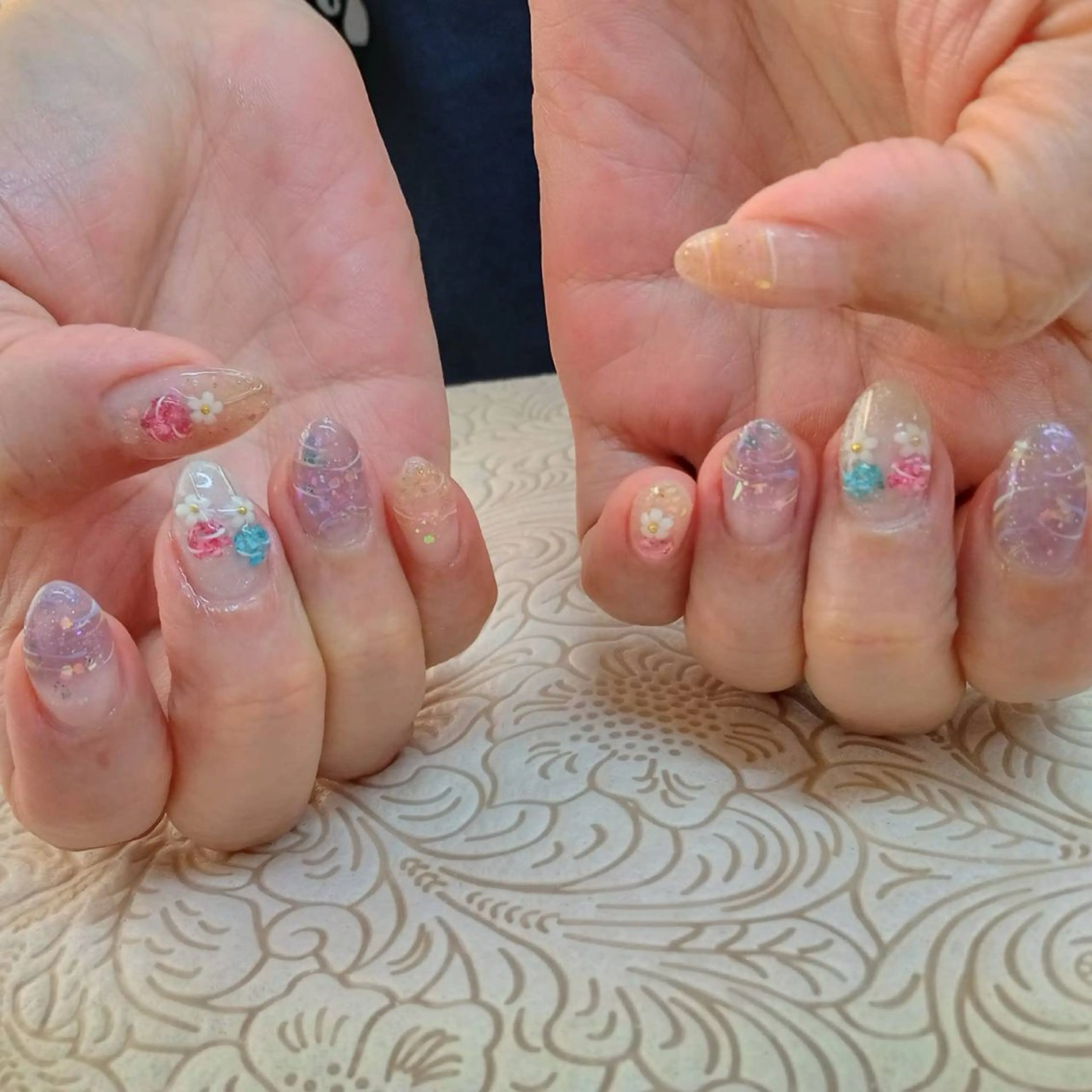 ネイル フラワーネイル precious nail room所属・precious nail  roomのネイルデザイン