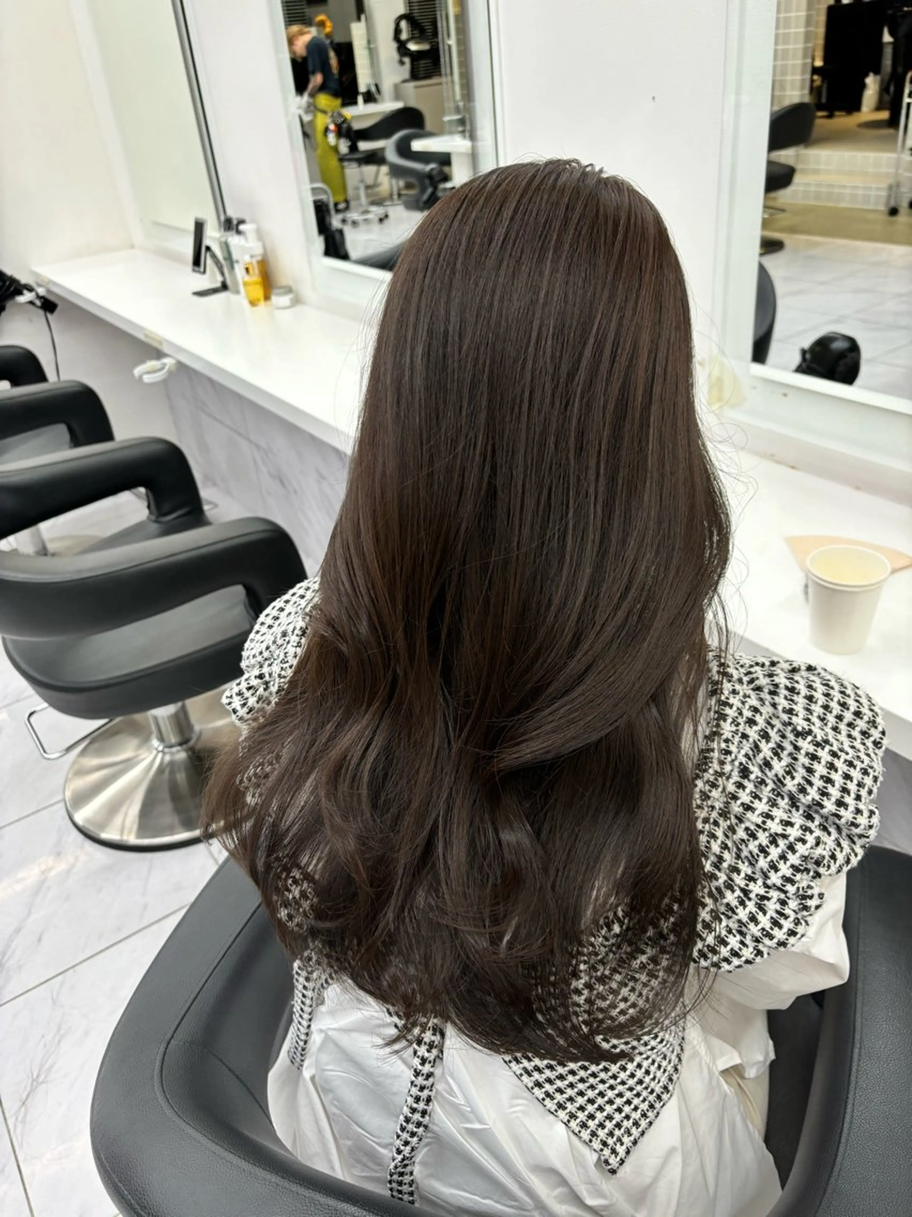 セミロング カラー 表参道ハッシュカット レイヤー/リノンのヘアスタイル