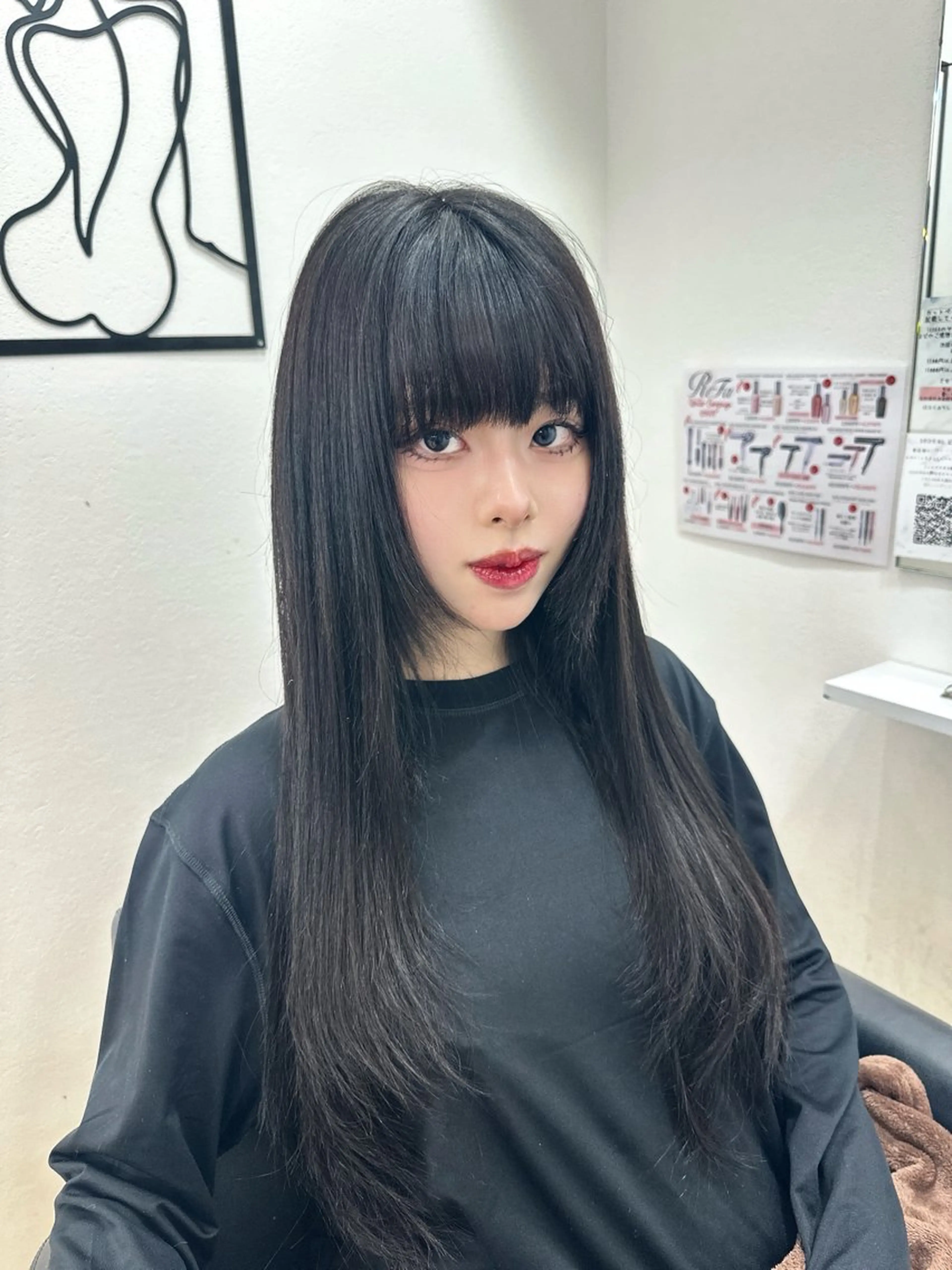 ロング シールエクステ エクステ 韓国風ヘア レイヤーカット SEDEAL所属・ハイトーン/エクステ 韓国風/y2kカイラのヘアスタイル