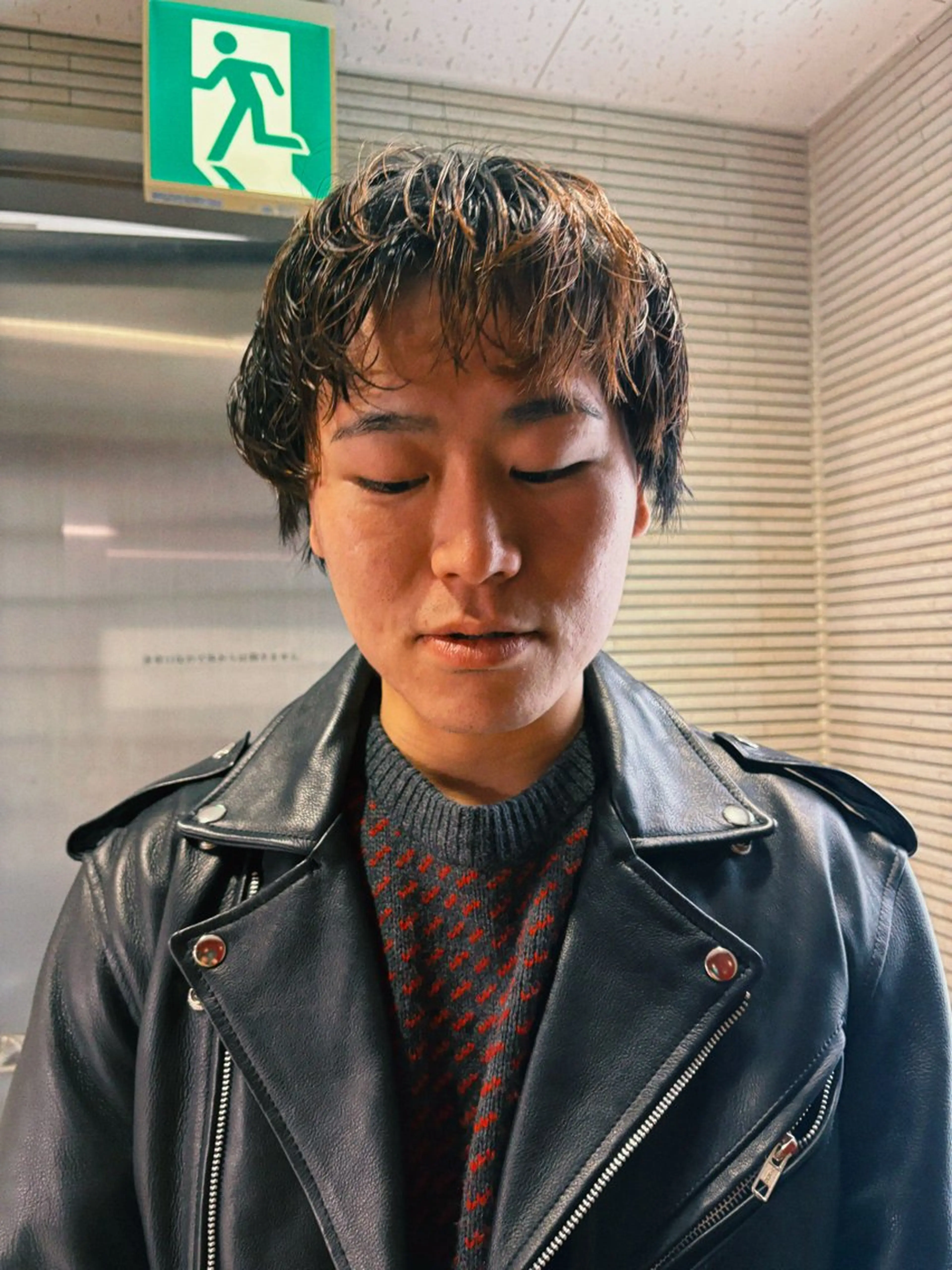 ショート カラー パーマ メンズ パーマ/藤沢 湘南/HYOのヘアスタイル