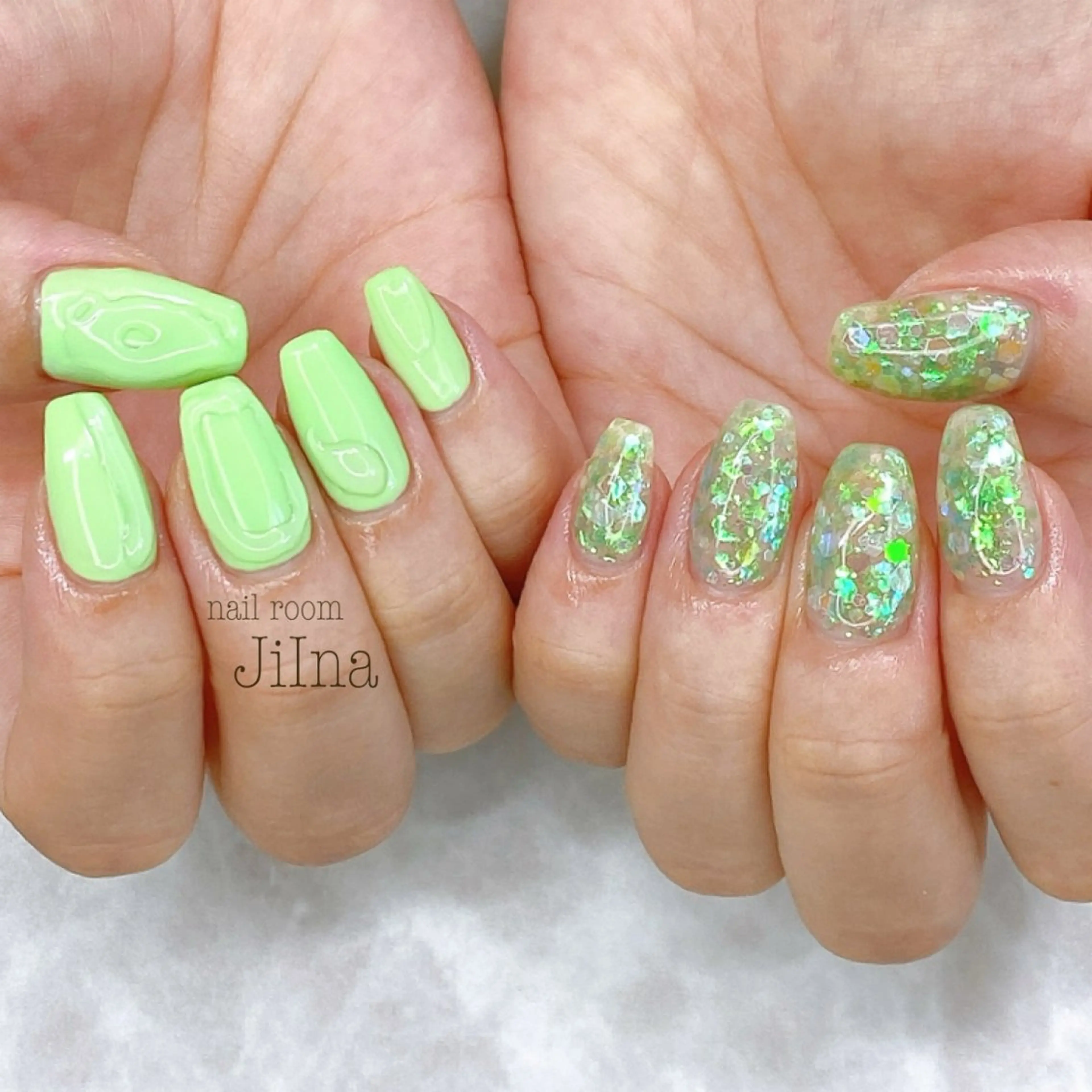ネイル 持ち込み JiIna nailのネイルデザイン
