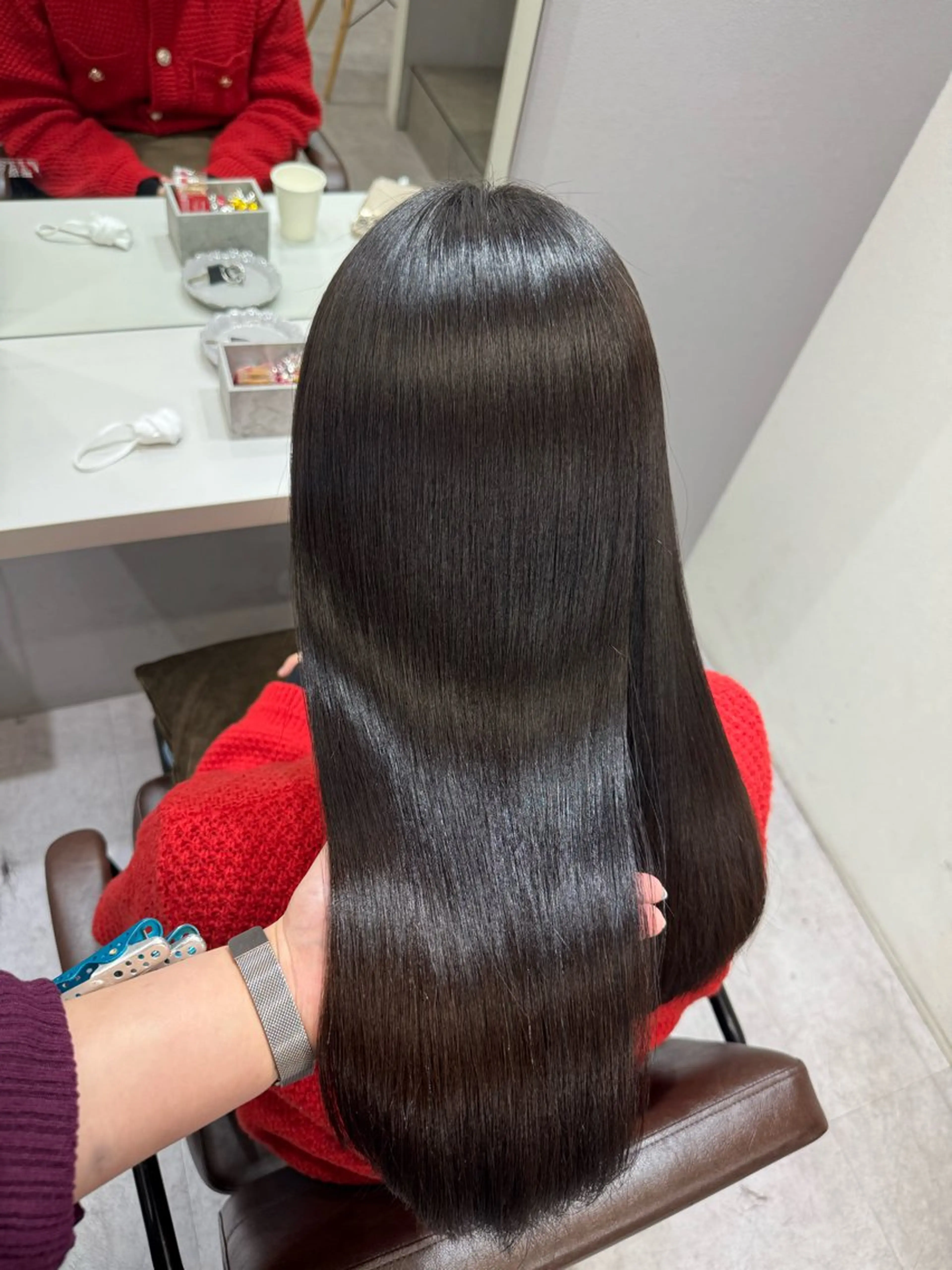 セミロング カット 縮毛矯正 トリートメント 髪質改善/縮毛矯正 /青山 早希🐾のヘアスタイル