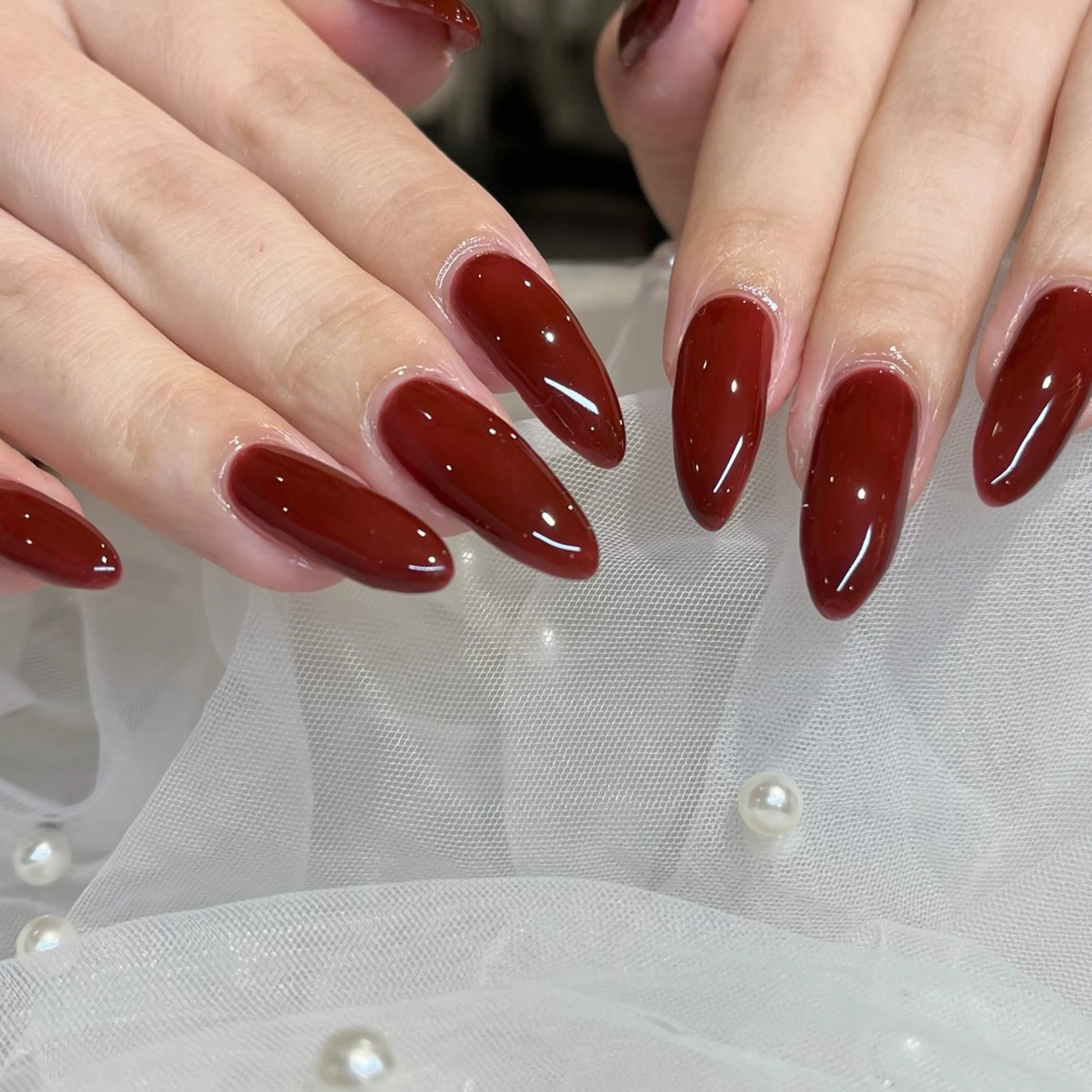 ネイル ロングネイル ハンドネイル 内田 里穂のネイルデザイン