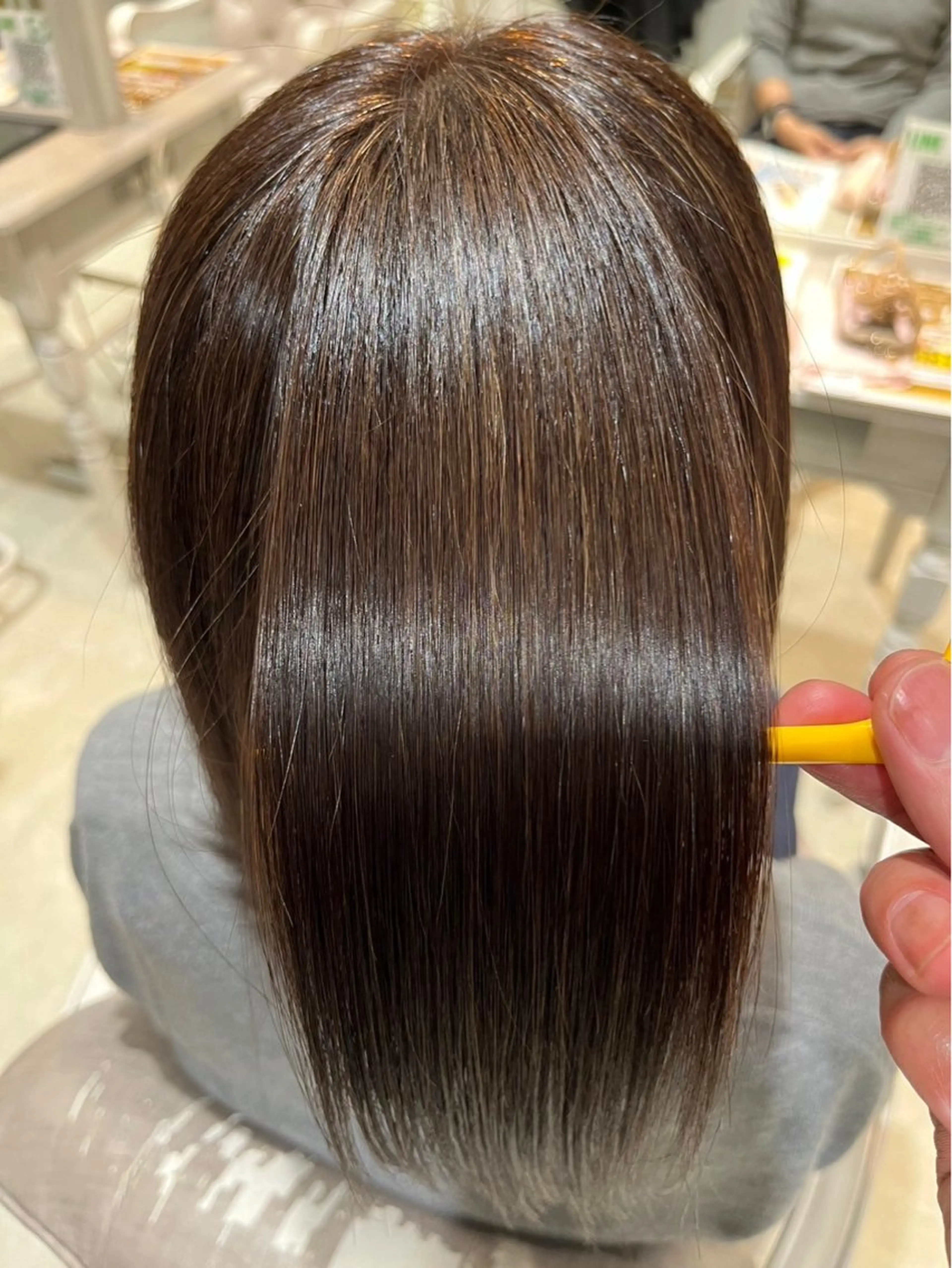 ロング カット 縮毛矯正 トリートメント 浦野 龍太のヘアスタイル