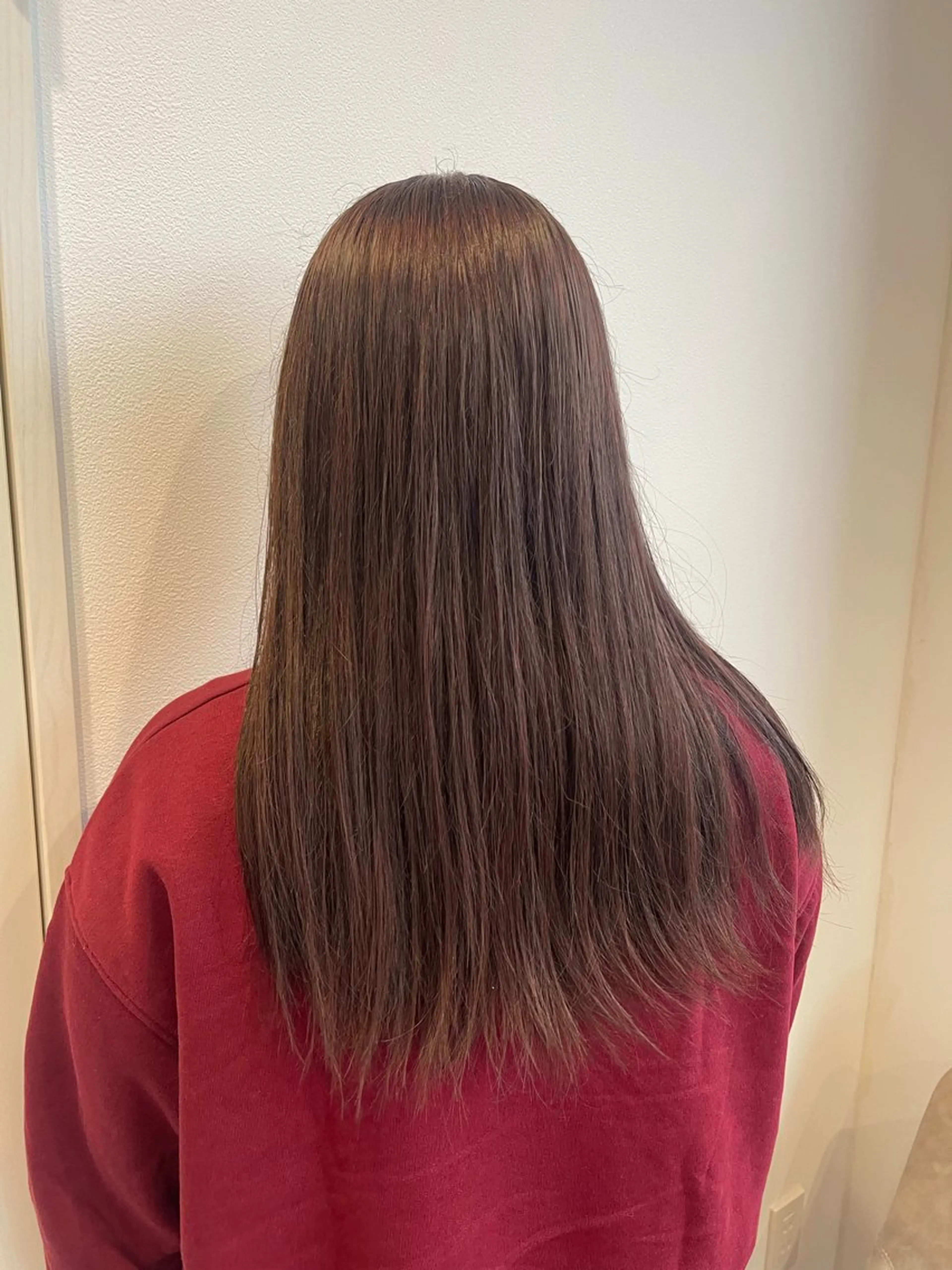 セミロング ワンカラー💓 豊橋/まおのヘアスタイル