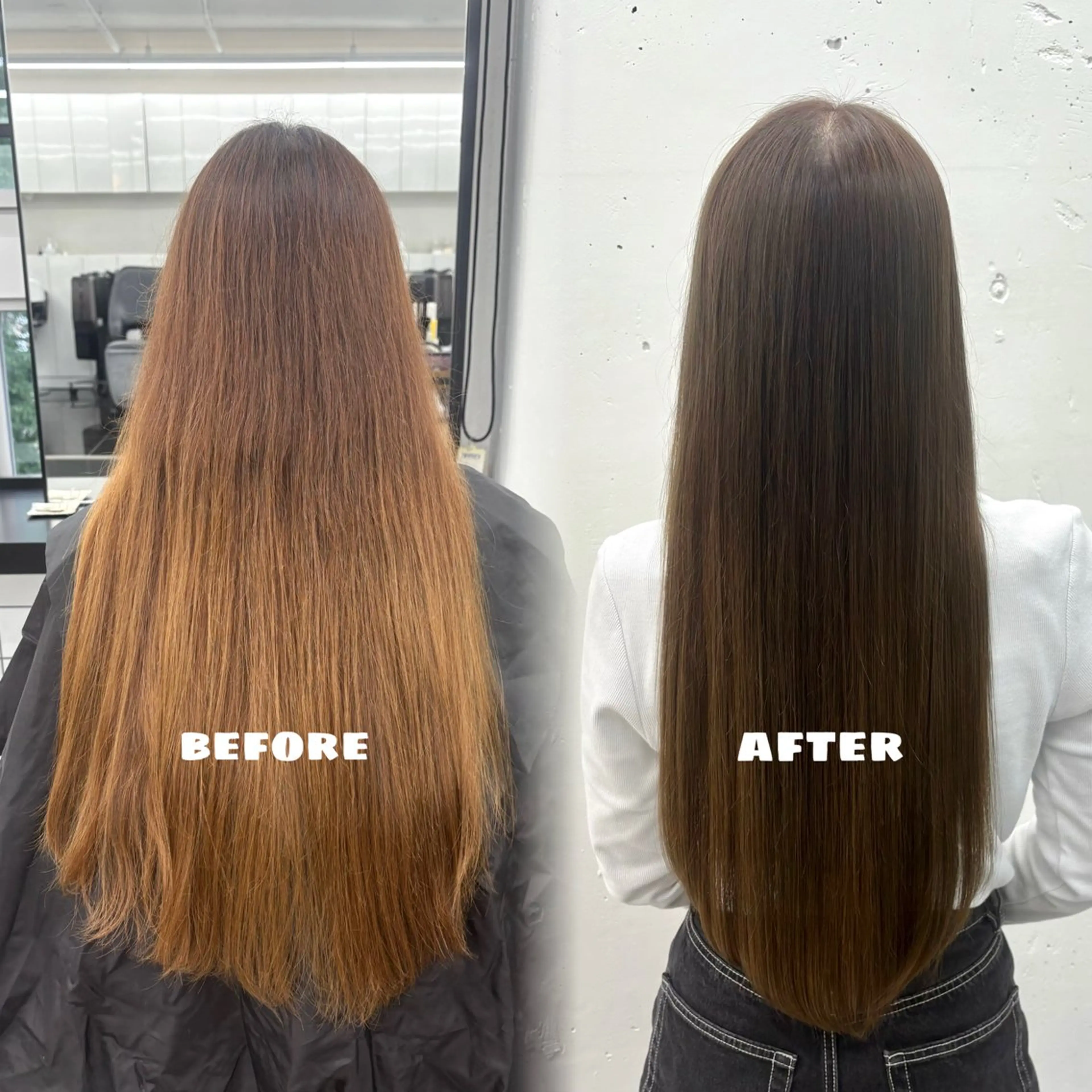 ロング カラー ベージュカラー オリーブベージュ ヘアカラー 🌟ゆりあ🌟 JILLSTUDIOのヘアスタイル