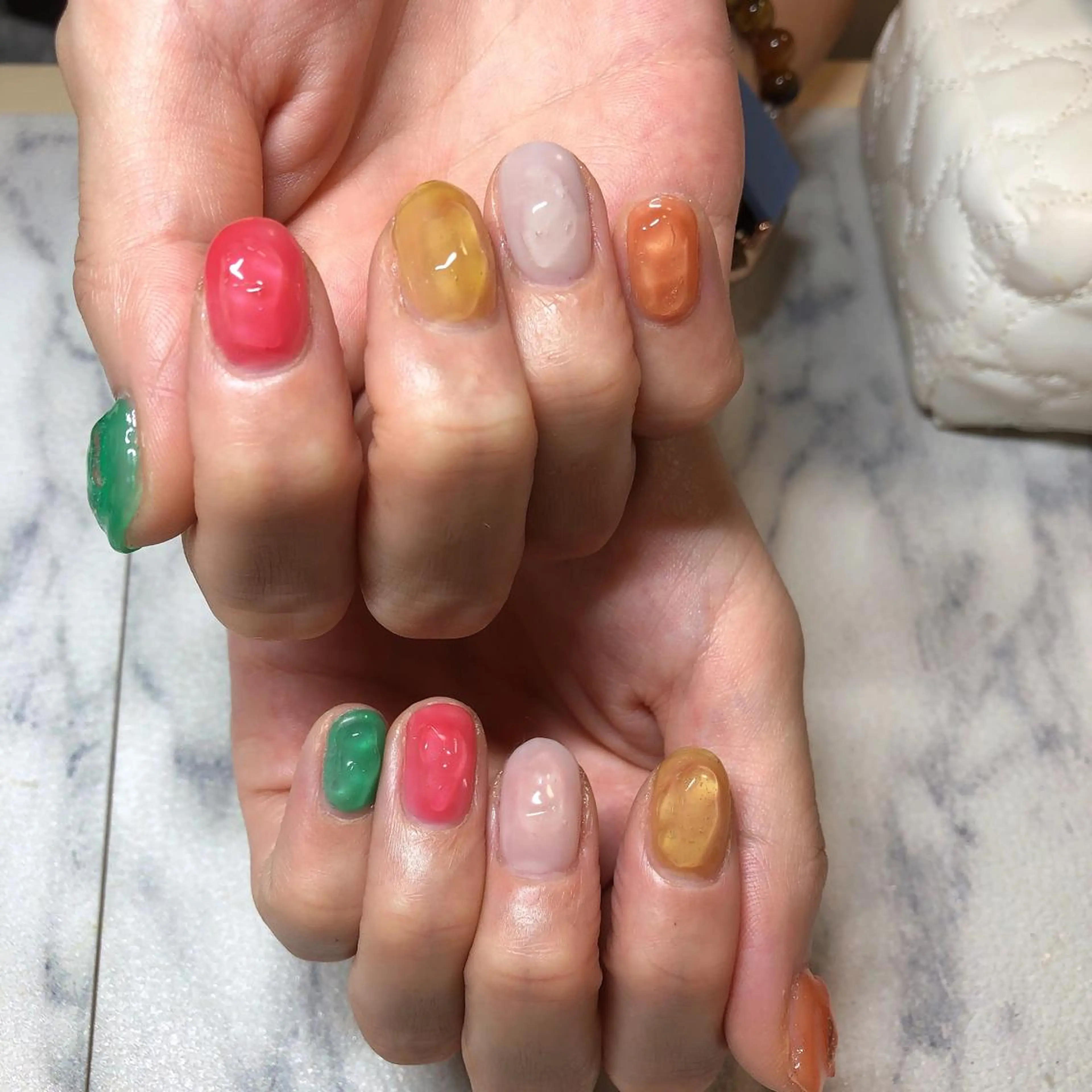 ネイル 持ち込み 結城 怜菜のネイルデザイン