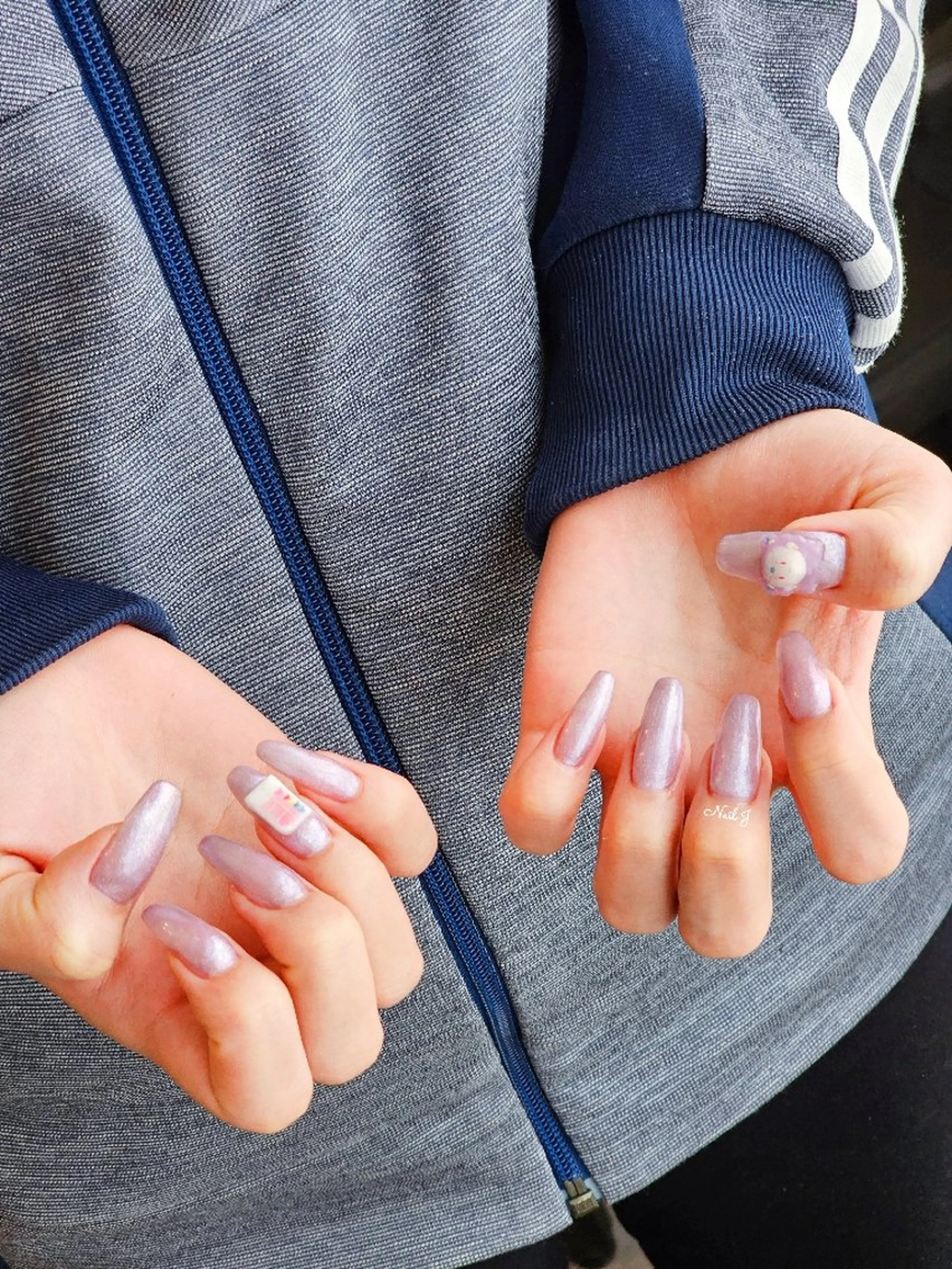 ネイル 持ち込み ワンカラーネイル 春ネイル ハンドネイル Nail Jのネイルデザイン