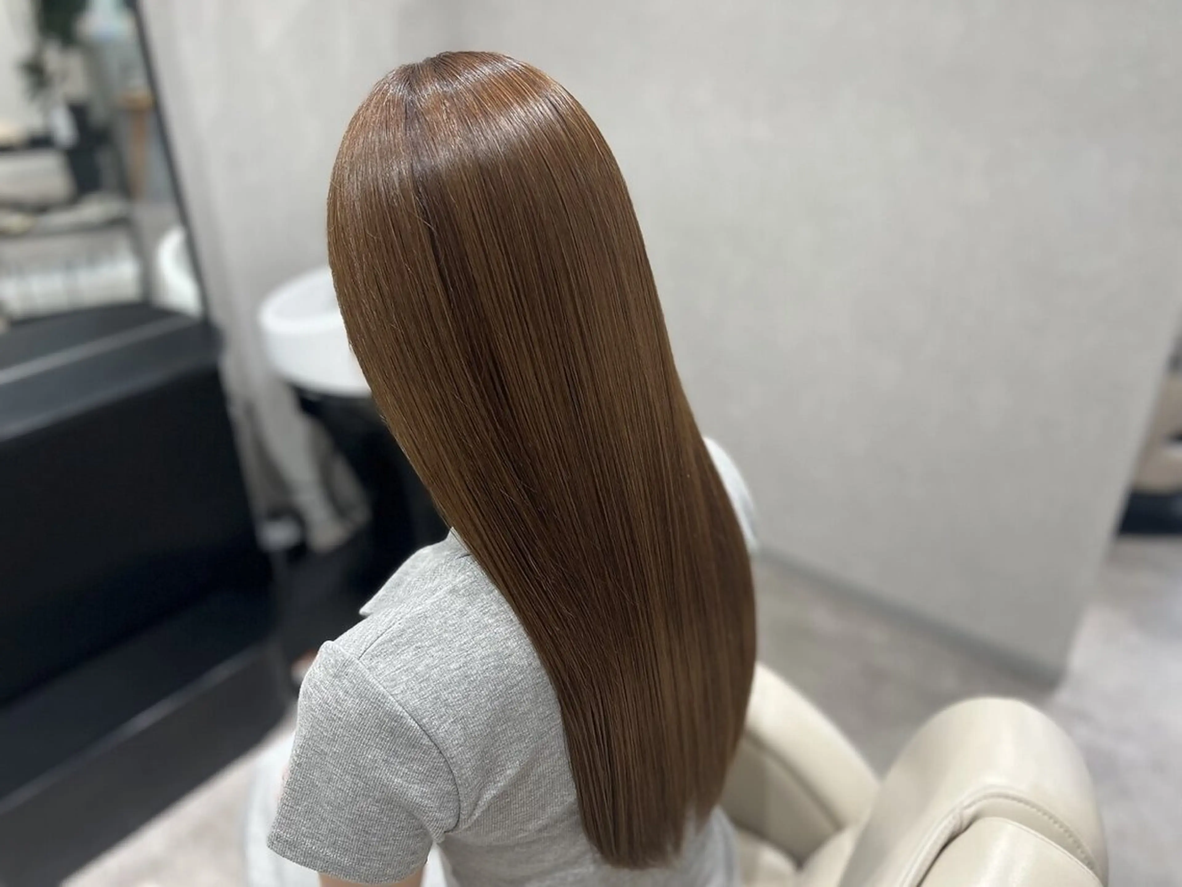 ロング トリートメント ヘッドスパ 髪質改善Mint leaf☘️山本湧海のヘアスタイル