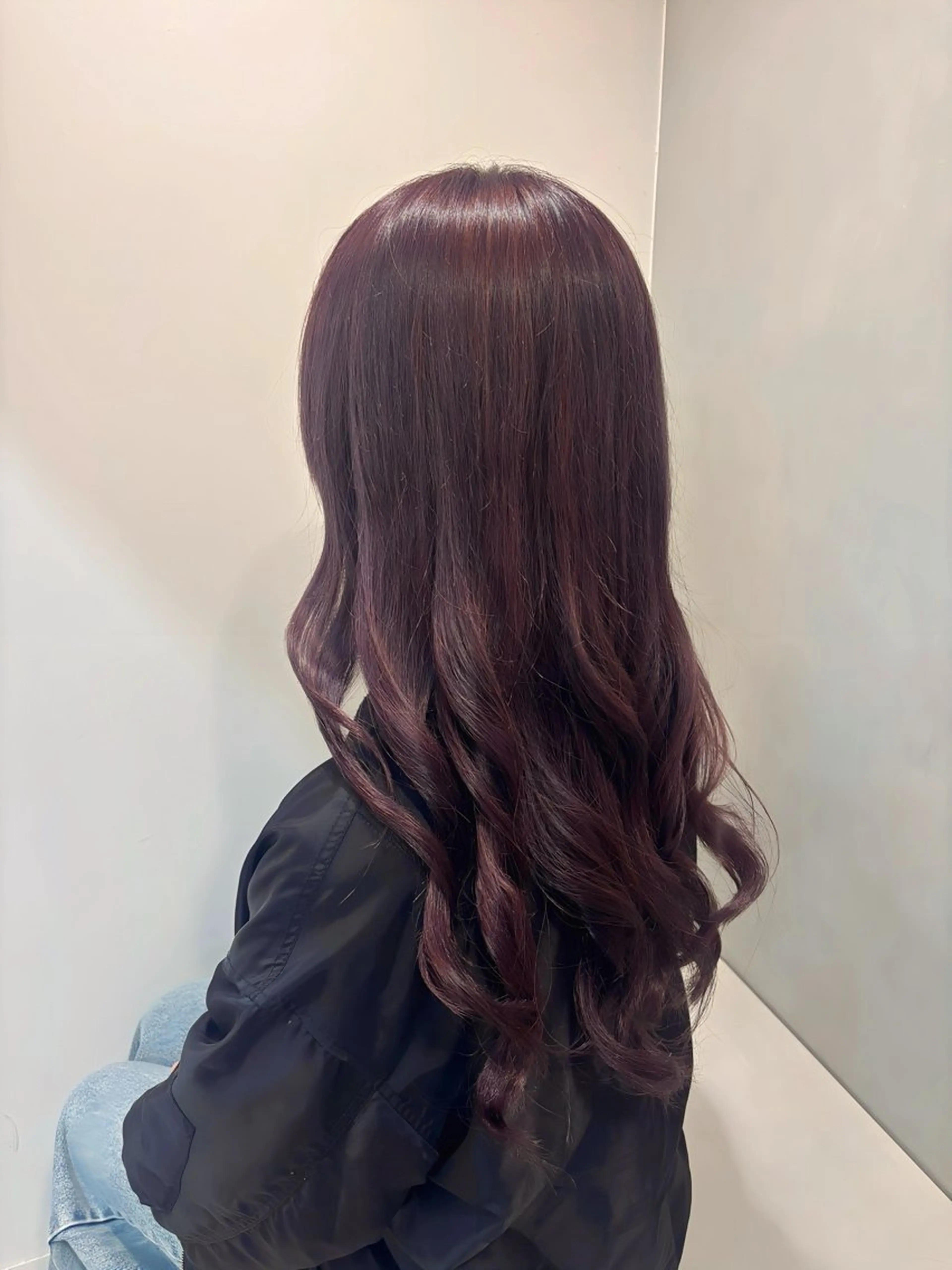 ロング パープルカラー メンズ/レディース/ パーマ💫hasuのヘアスタイル