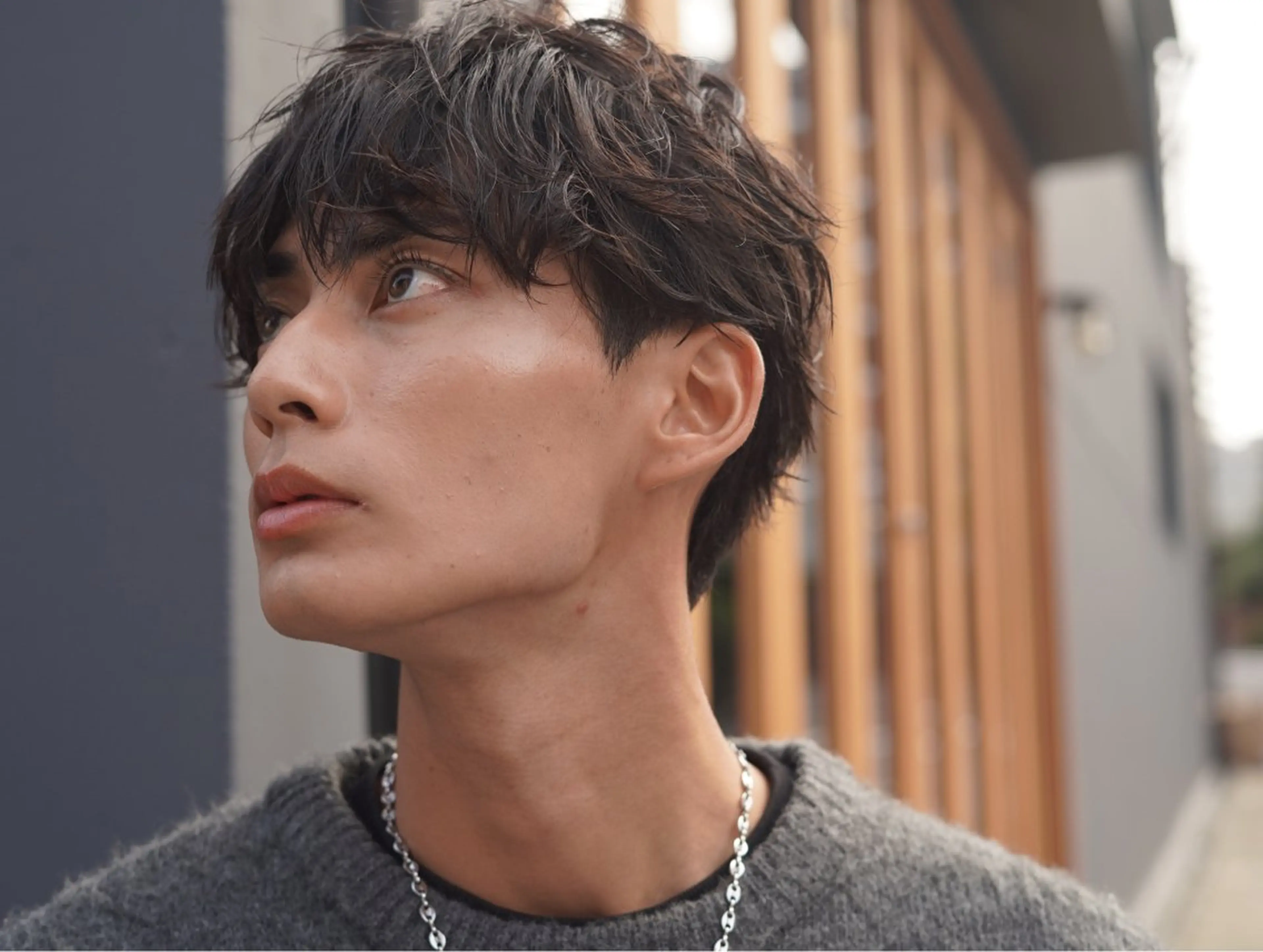 パーマ メンズ カット パーマ トリートメント ヘアセット メンズブリーチカラー /パーマ ごーた立川のヘアスタイル