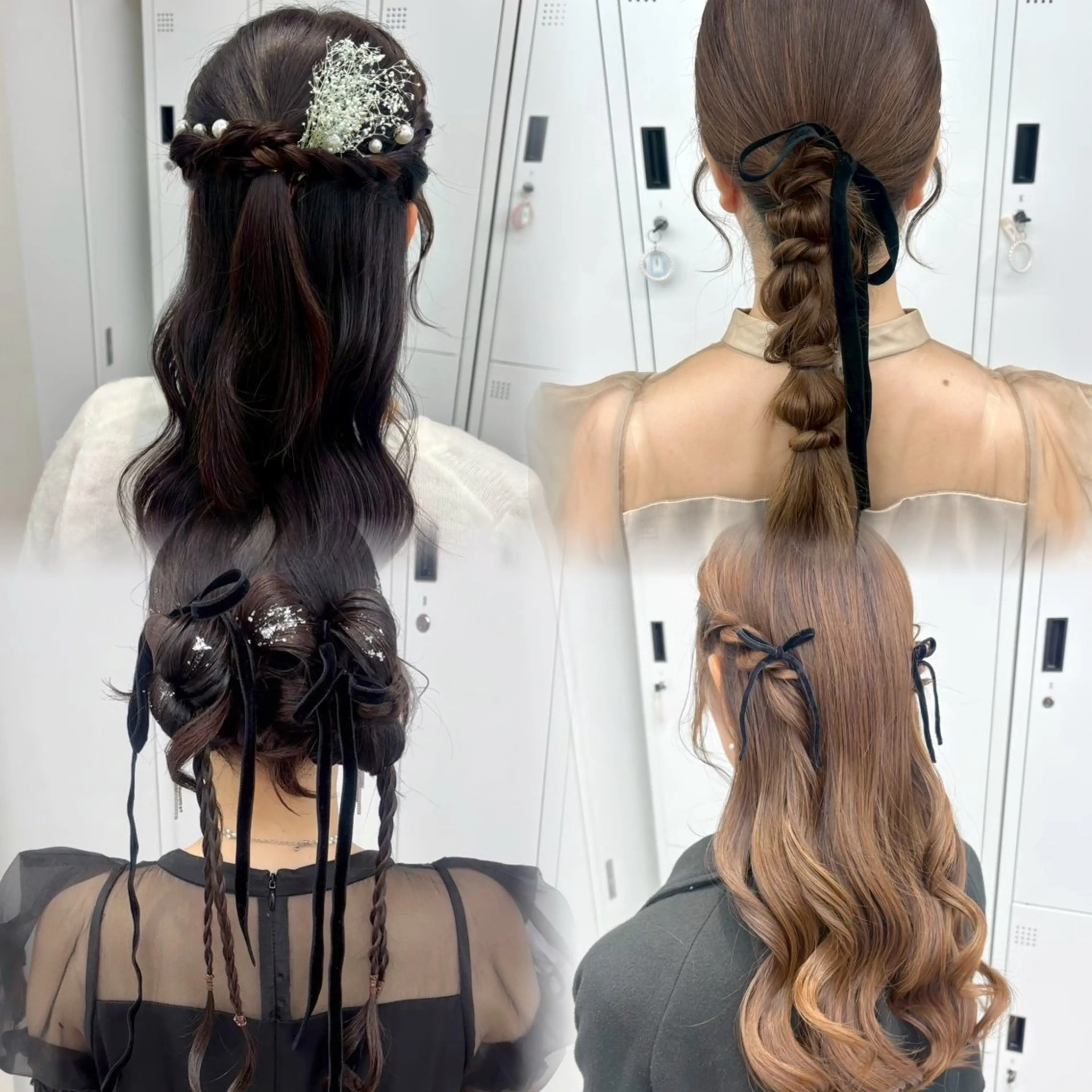 【迷ったらこれ🩵】 お呼ばれ 結婚式 ヘアセット ヘアメの写真