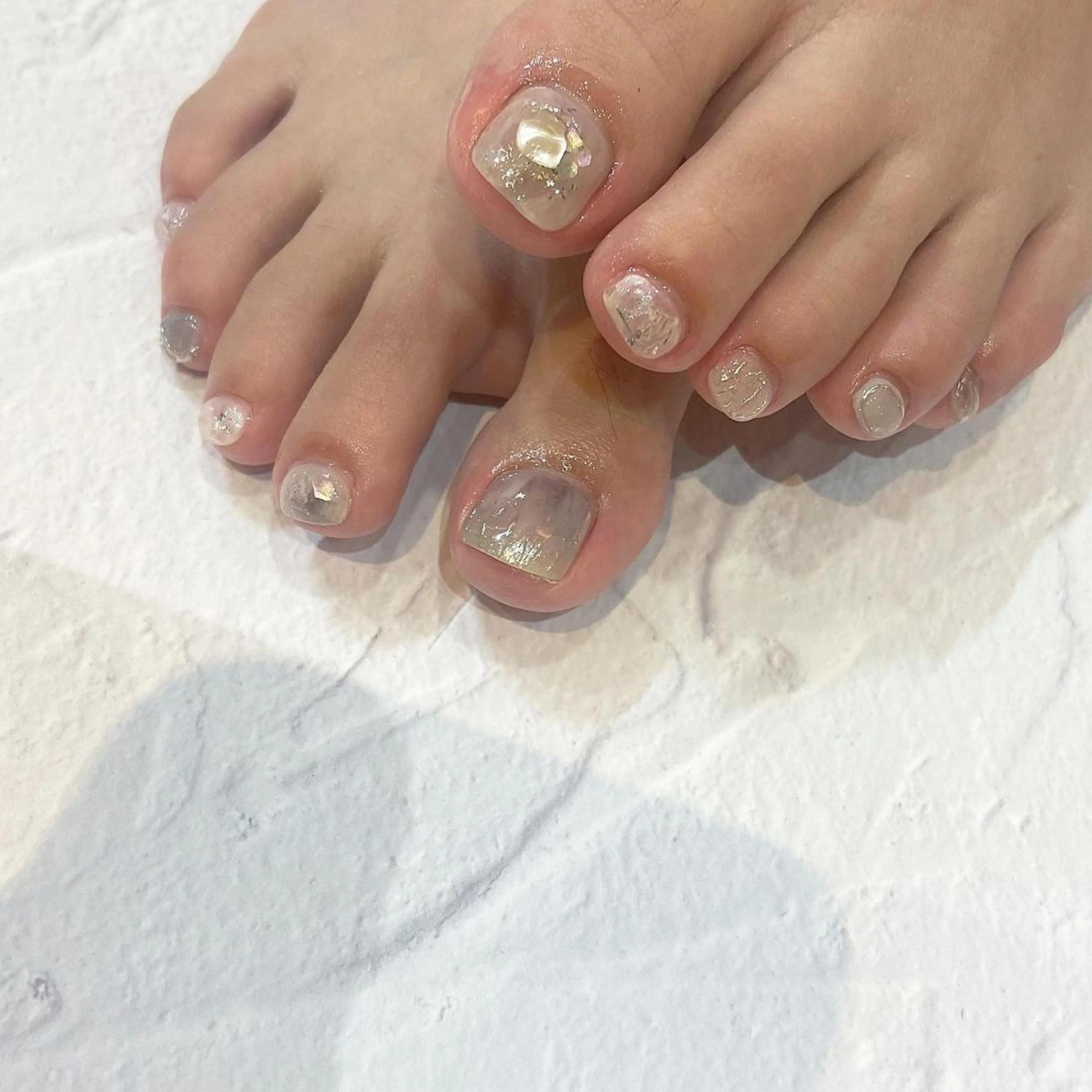 ネイル 𝕄𝕚𝕪𝕦🤍 自由が丘⌇パラジェルのネイルデザイン