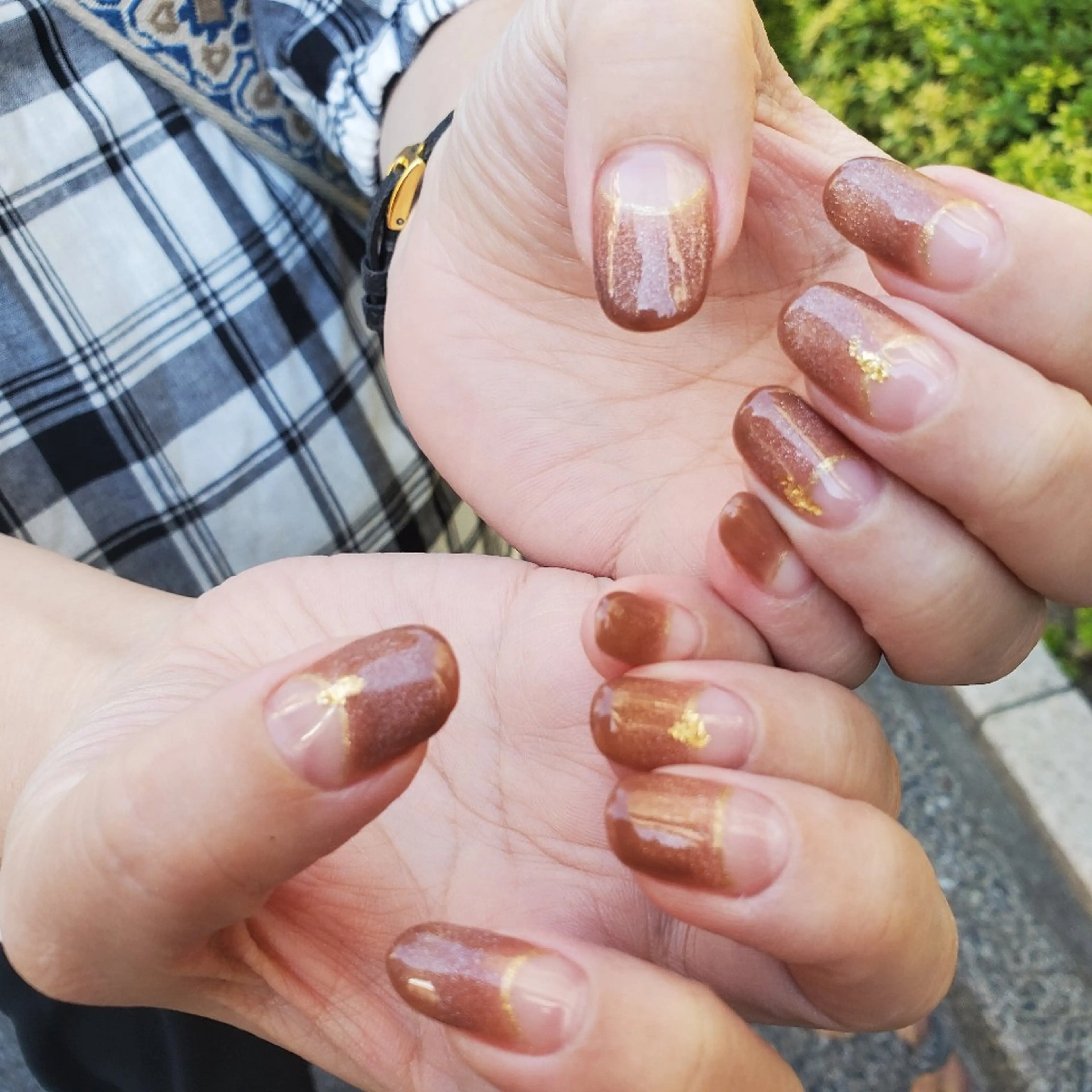 ネイル フレンチネイル マグネットネイル マグネットフレンチ MOM  原宿店所属・MoM マムネイル原宿のネイルデザイン