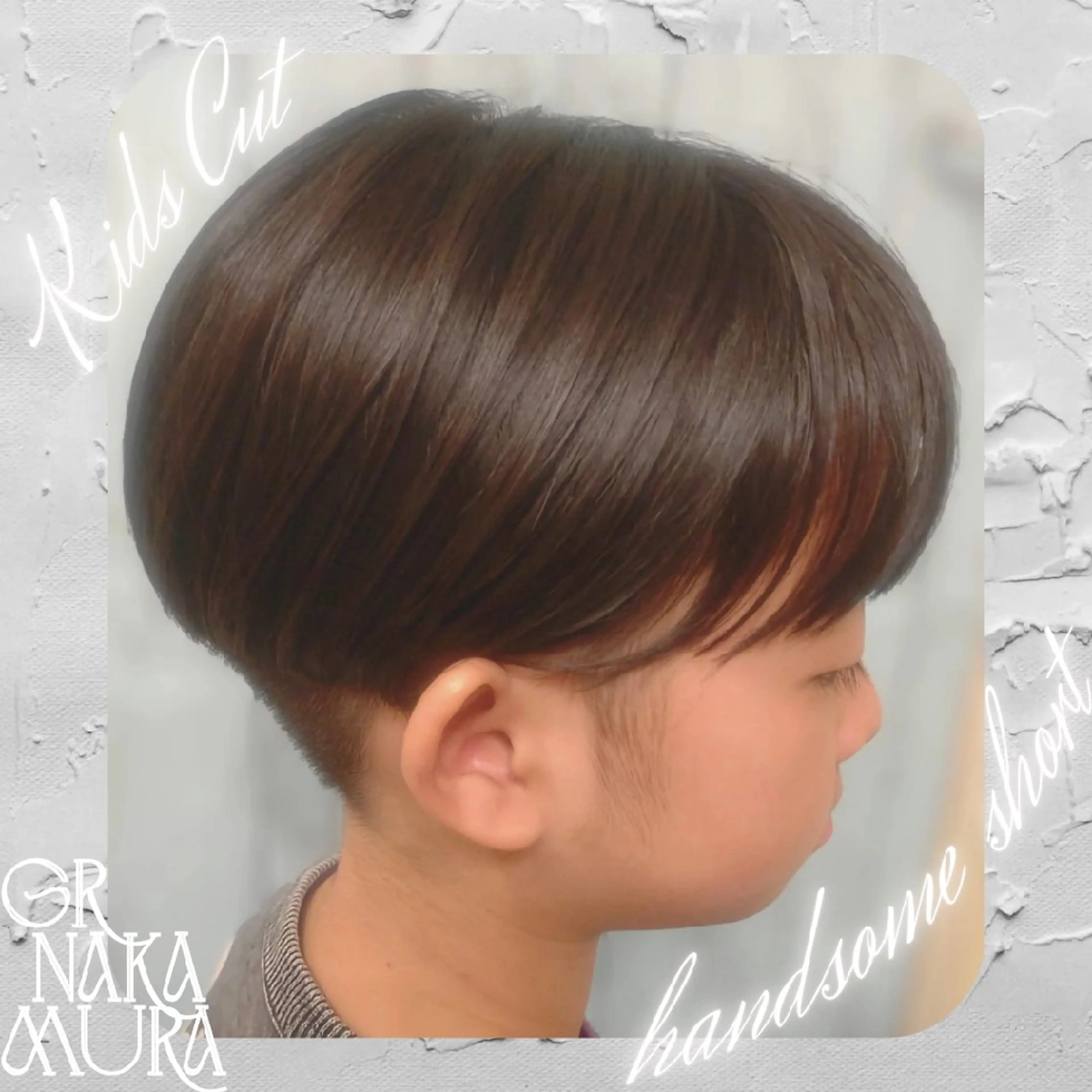 ショート キッズ カット GR 髪質改善トリートメント×ヘッドスパ【ジーアール】所属・🌺中村🌺毎日楽し くなる髪をご提案✨のヘアスタイル